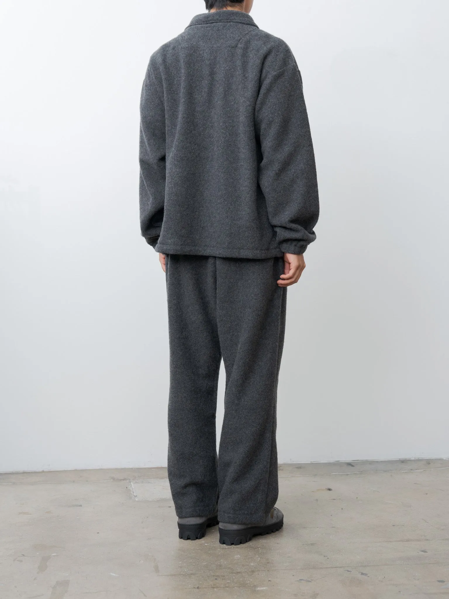 Wool Fleece Half Zip Pullover - Charcoal sold by Namu Shop product image thumbnail 5