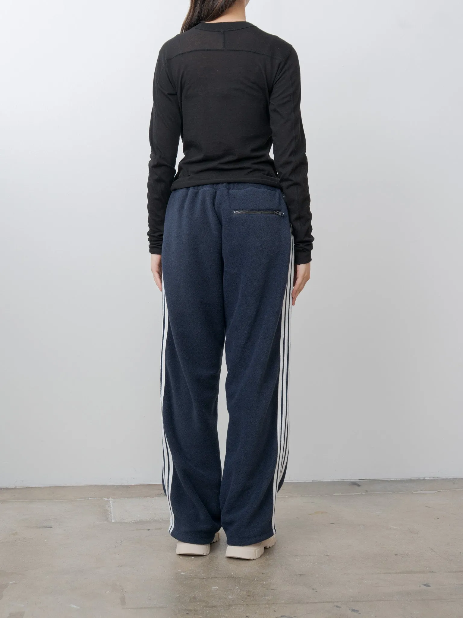 Fleece Loose Fit Track Pants - Navy sold by Namu Shop product image thumbnail 4