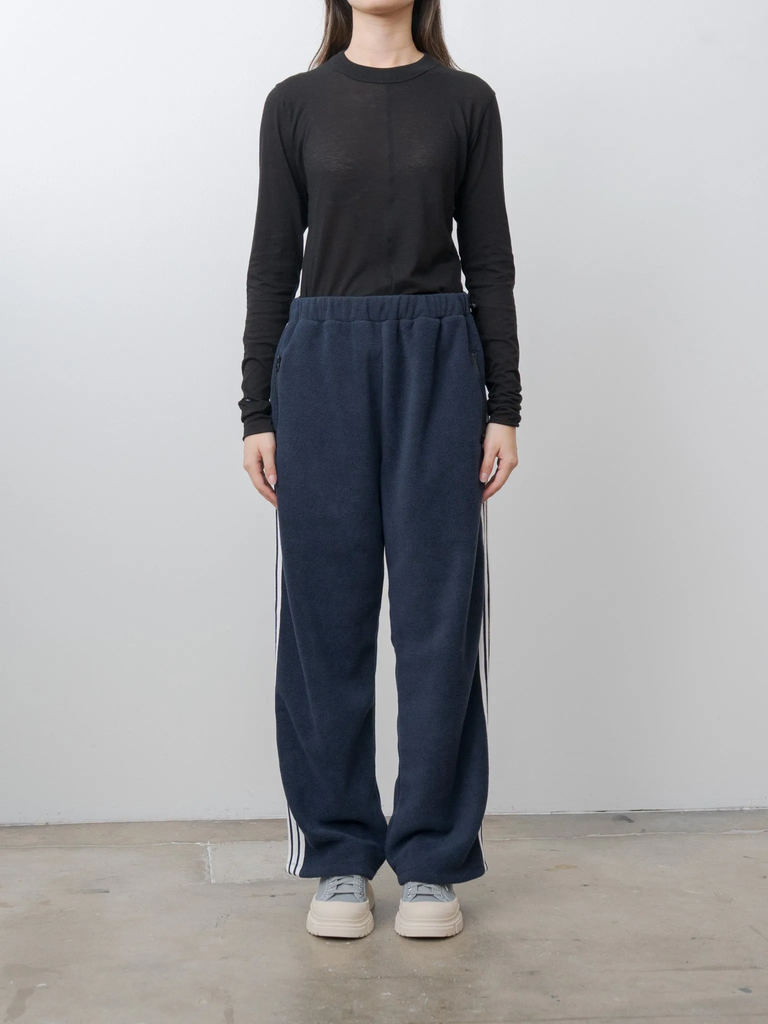 Fleece Loose Fit Track Pants - Navy sold by Namu Shop product image thumbnail 2