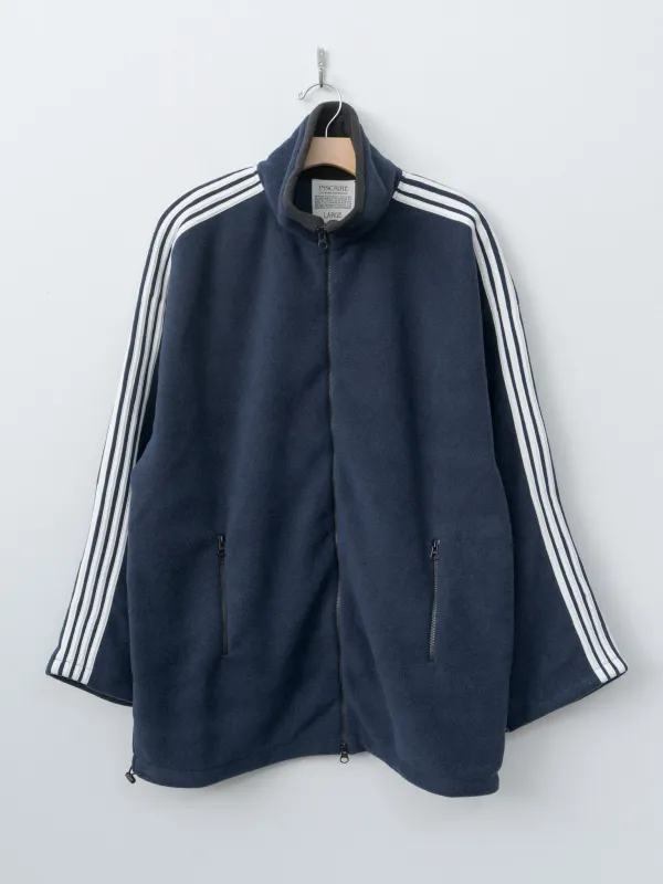 Fleece Loose Fit Track Jacket - Navy sold by Namu Shop