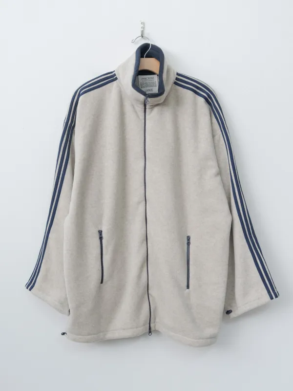 Fleece Loose Fit Track Jacket - Oatmeal sold by Namu Shop