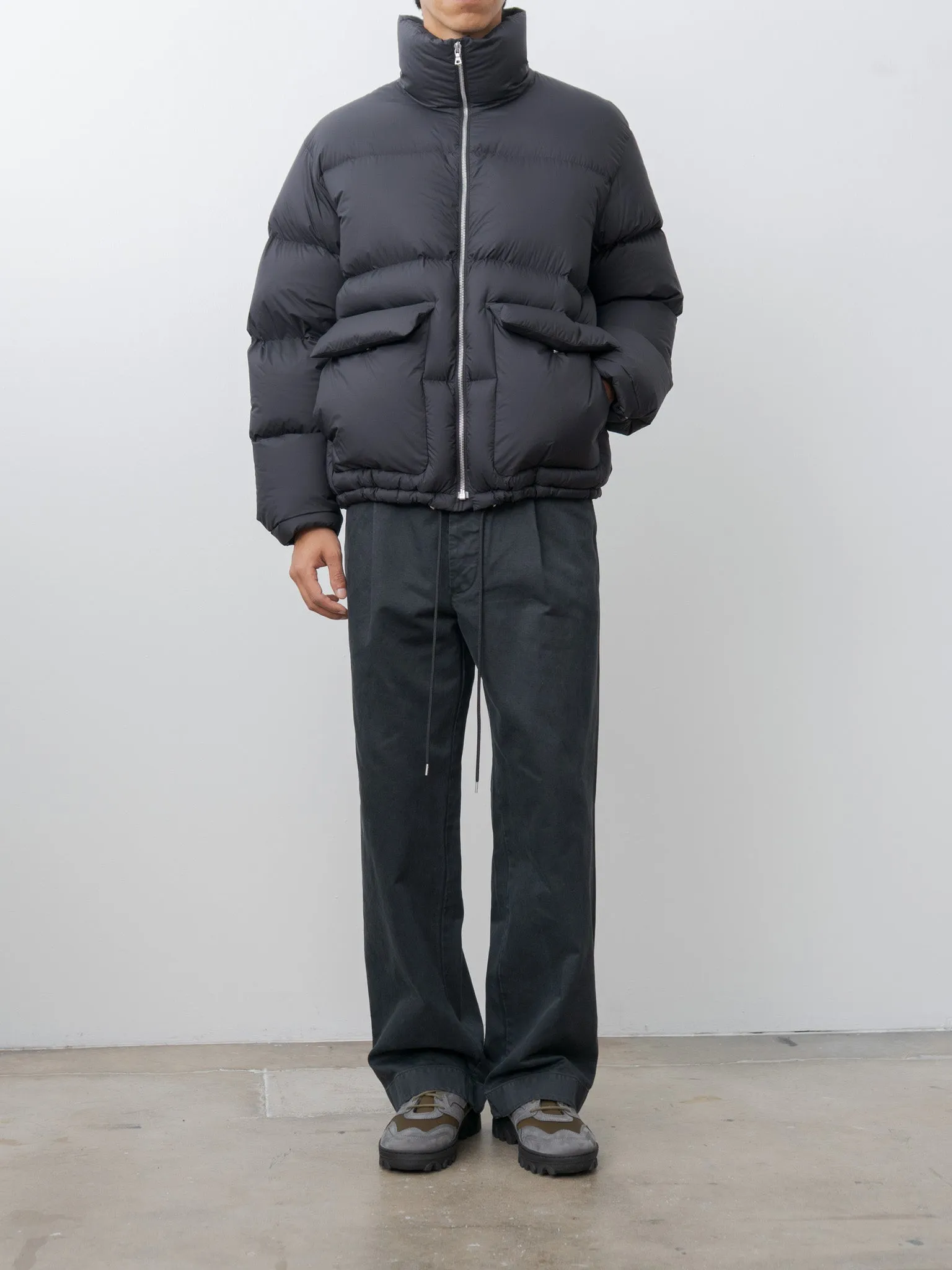 Super Light Nylon Ripstop Down Blouson - Black sold by Namu Shop product image thumbnail 4