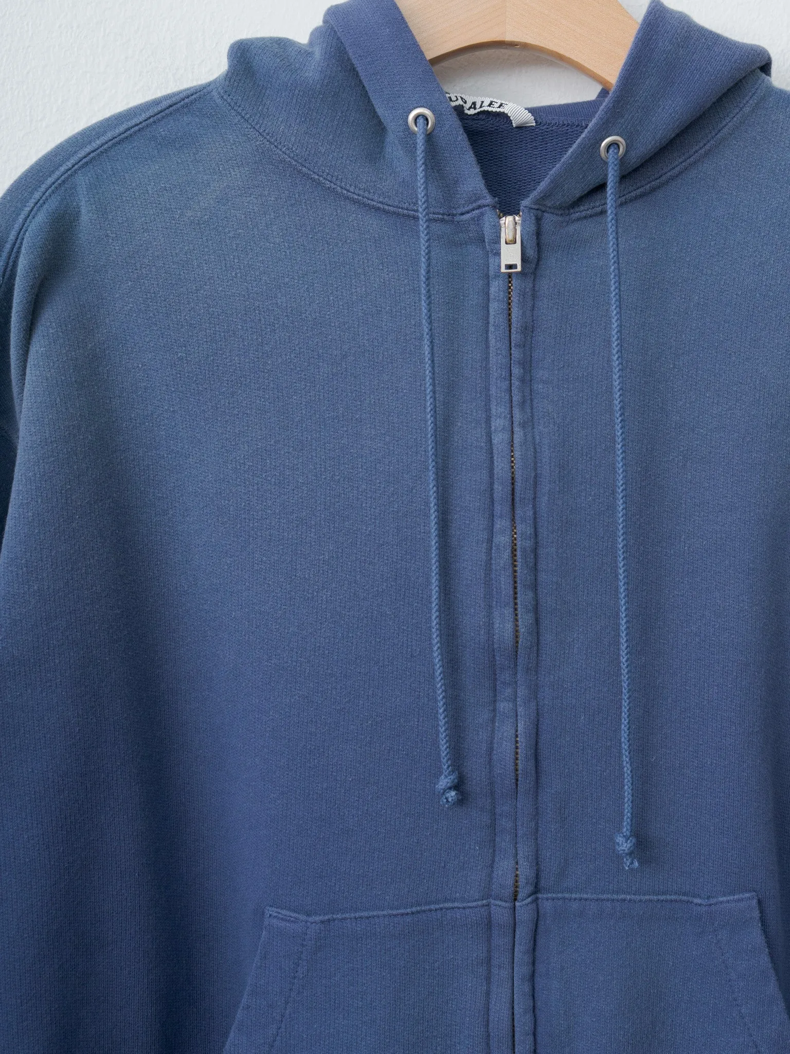 Product Dyed Pima Light Sweat Zip Parka - Light Navy sold by Namu Shop product image thumbnail 5