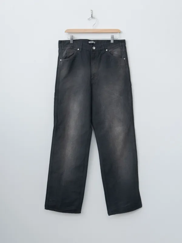 Product Dyed Organic Cotton Duck Painter Pants - Faded Black sold by Namu Shop
