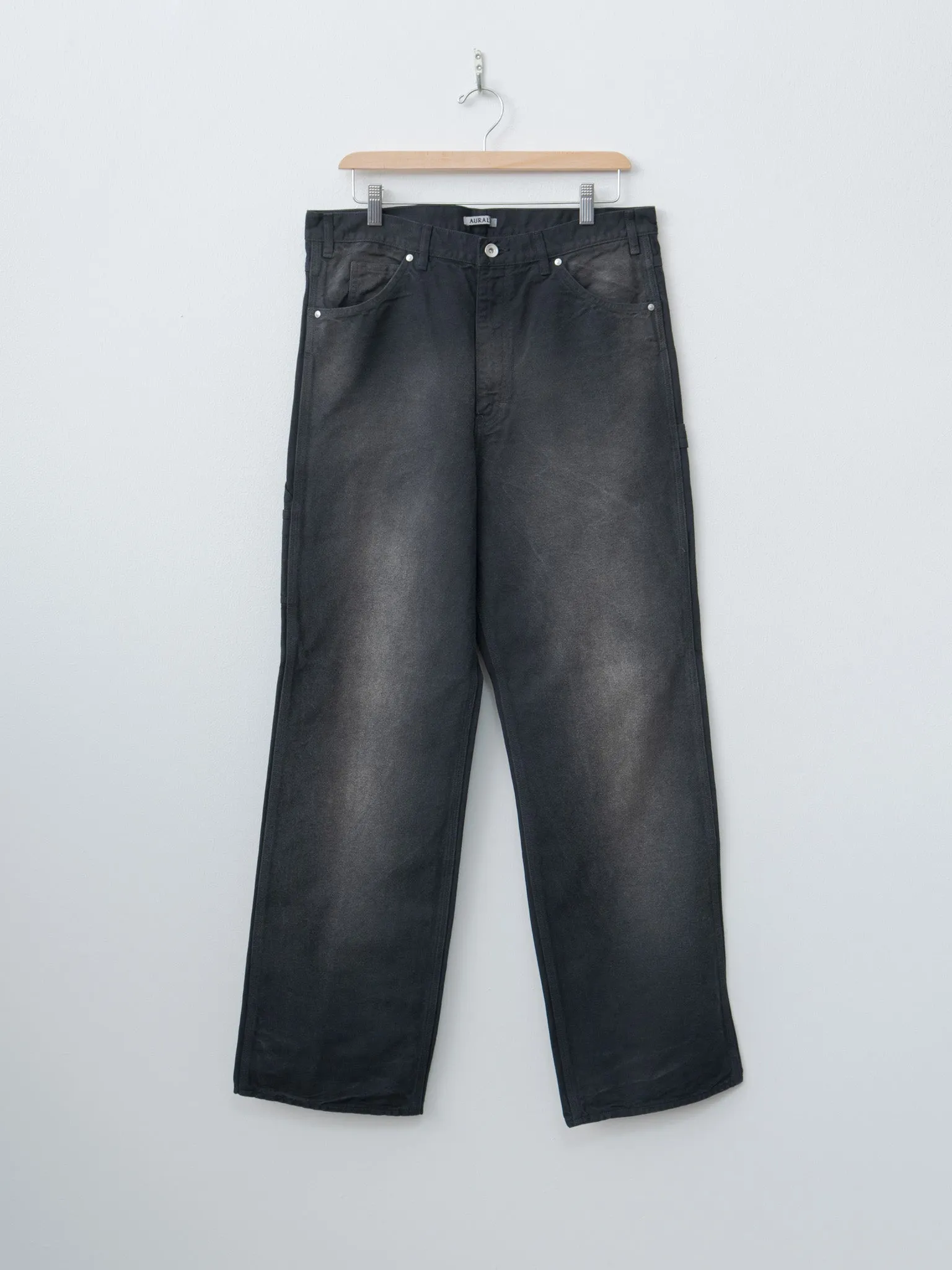 Product Dyed Organic Cotton Duck Painter Pants - Faded Black sold by Namu Shop