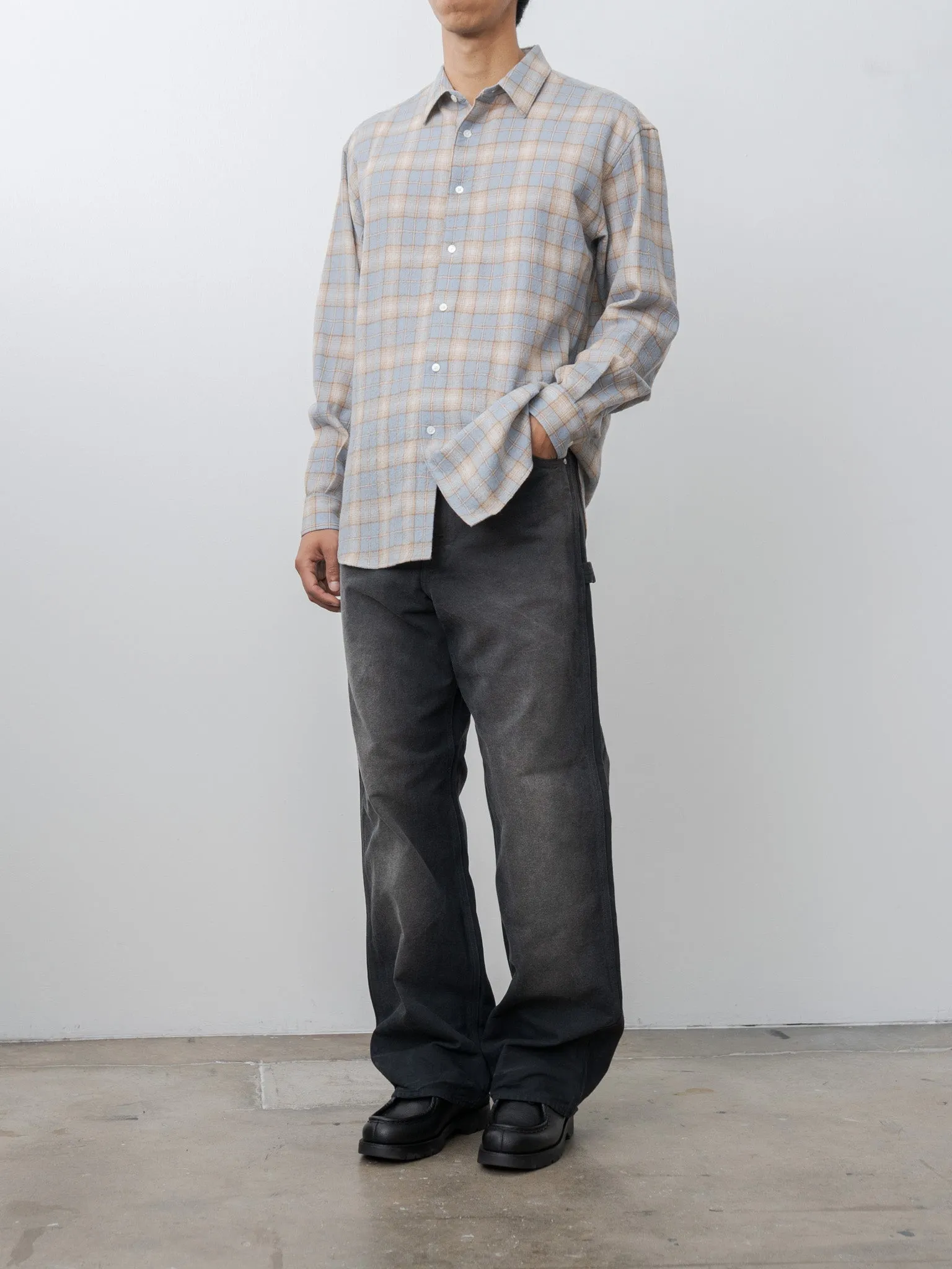 Product Dyed Organic Cotton Duck Painter Pants - Faded Black sold by Namu Shop product image thumbnail 3