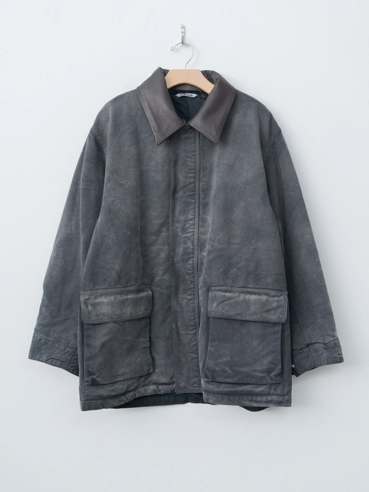 Product Dyed Organic Cotton Duck Blouson - Faded Black sold by Namu Shop
