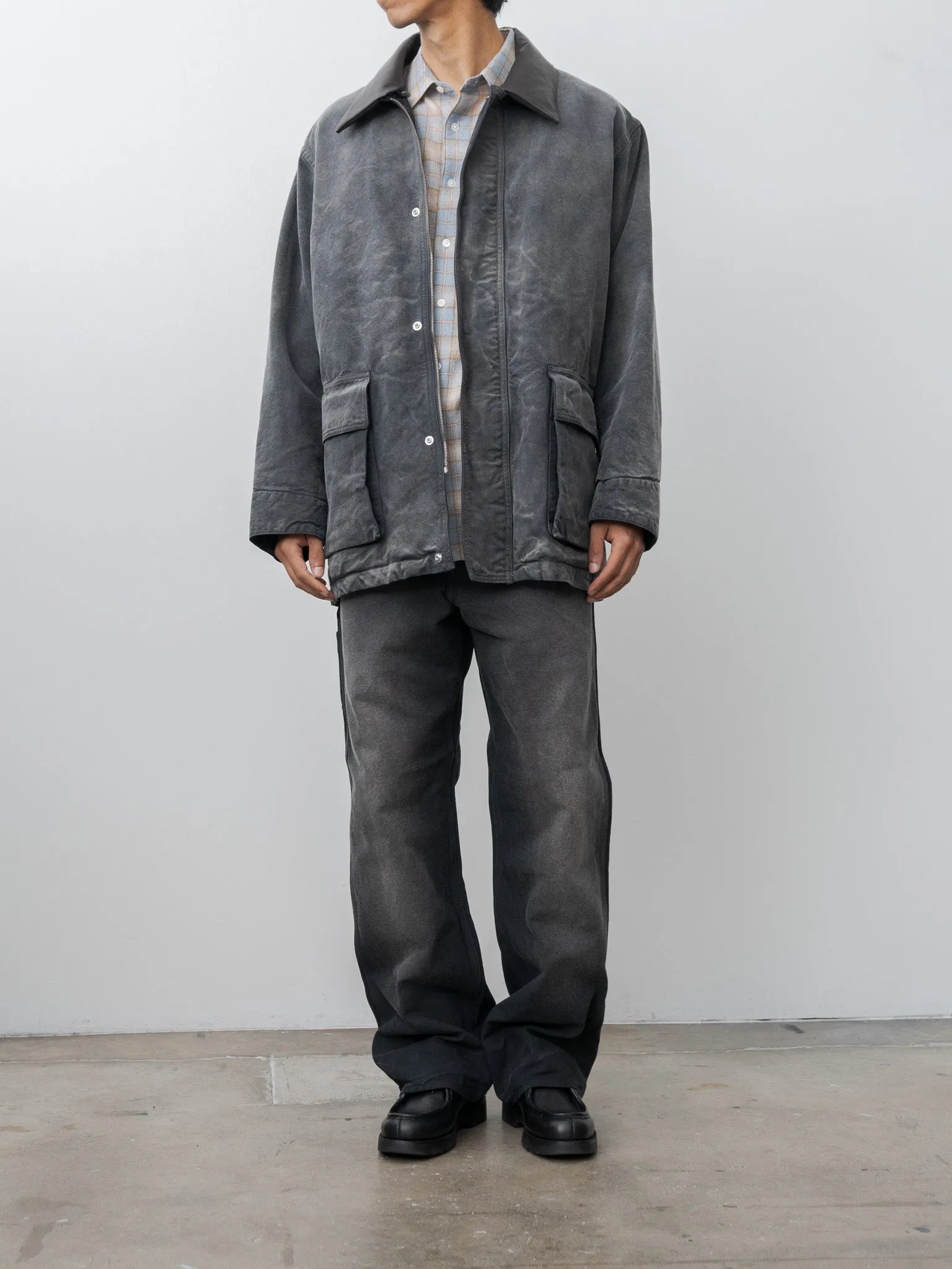 Product Dyed Organic Cotton Duck Blouson - Faded Black sold by Namu Shop product image thumbnail 3