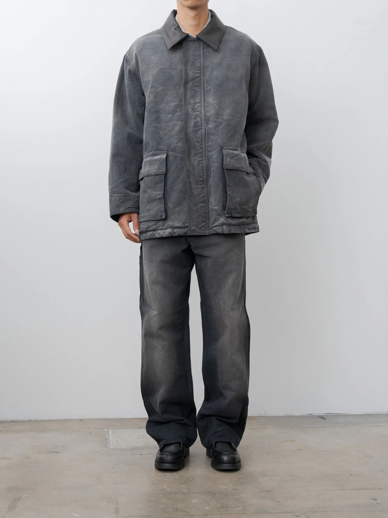 Product Dyed Organic Cotton Duck Blouson - Faded Black sold by Namu Shop product image thumbnail 2