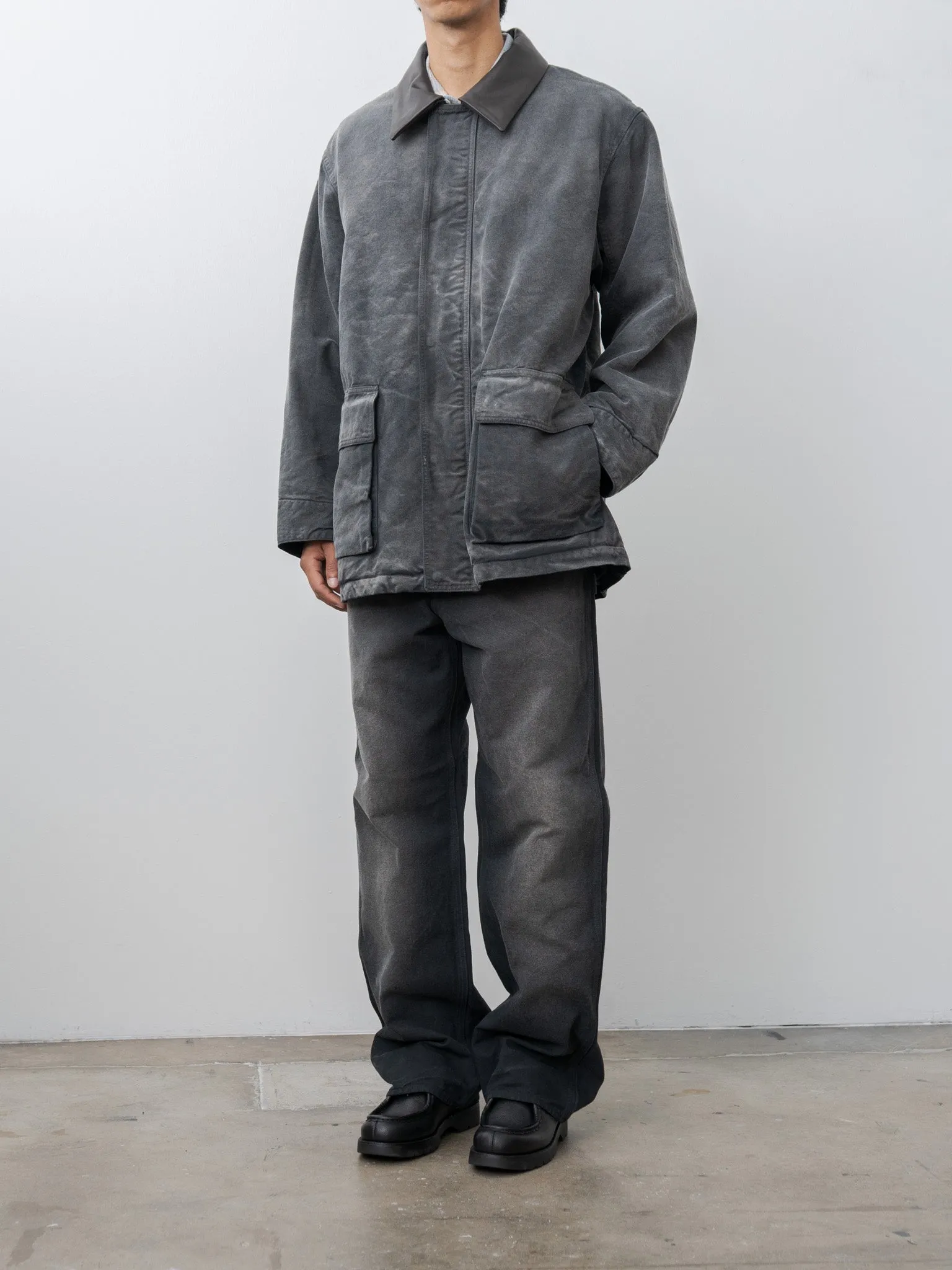 Product Dyed Organic Cotton Duck Blouson - Faded Black sold by Namu Shop product image thumbnail 4