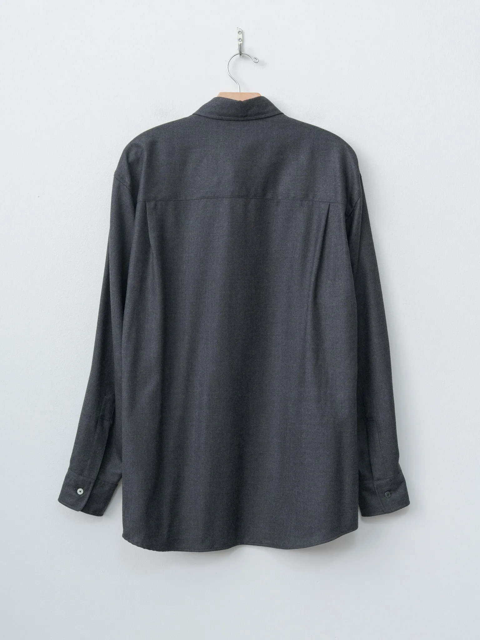 Super Light Wool Shirt - Top Charcoal sold by Namu Shop product image thumbnail 4