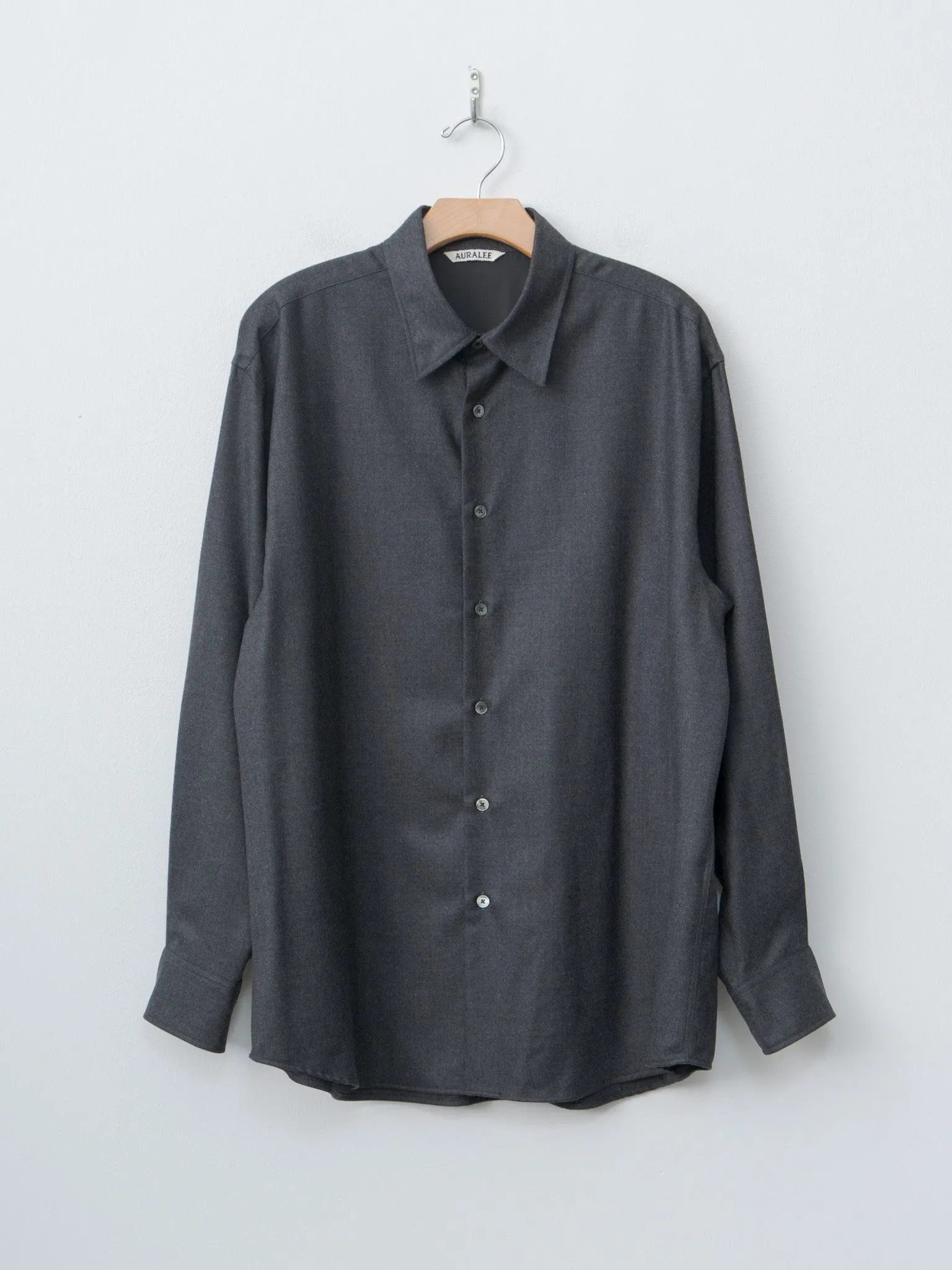 Super Light Wool Shirt - Top Charcoal sold by Namu Shop