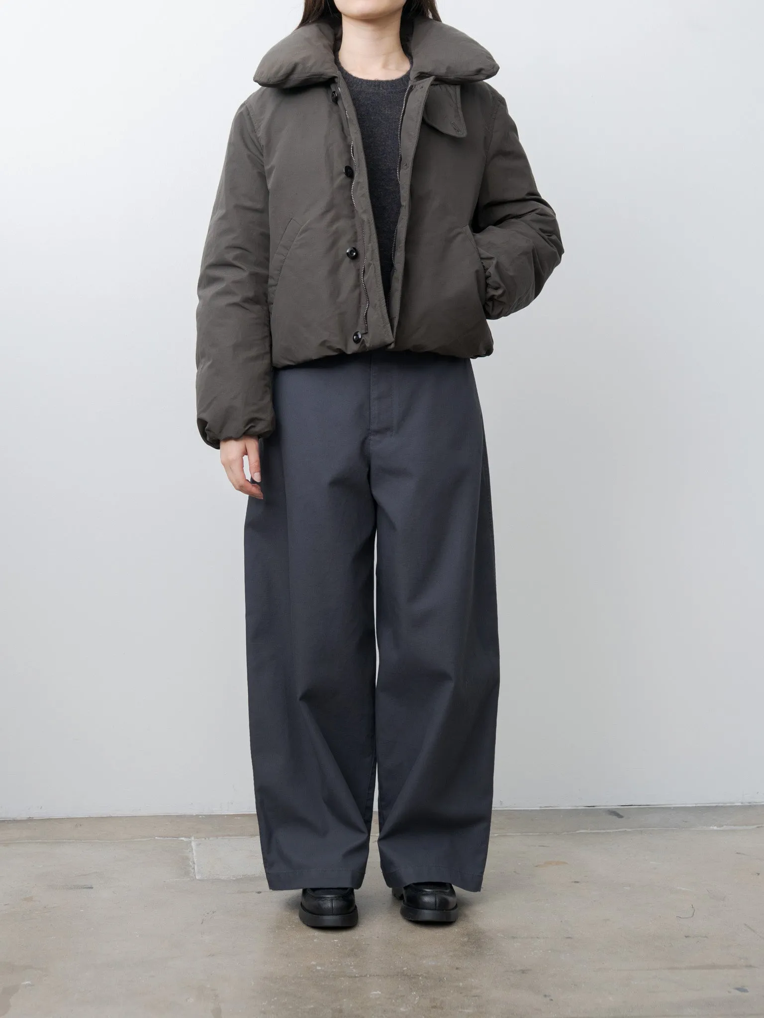 Short Puffer Blouson - Dark Espresso sold by Namu Shop product image thumbnail 4