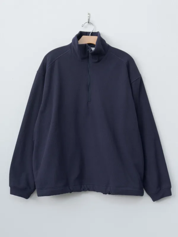 Recycle Polyester Fleece Half Zip P/O - Navy sold by Namu Shop