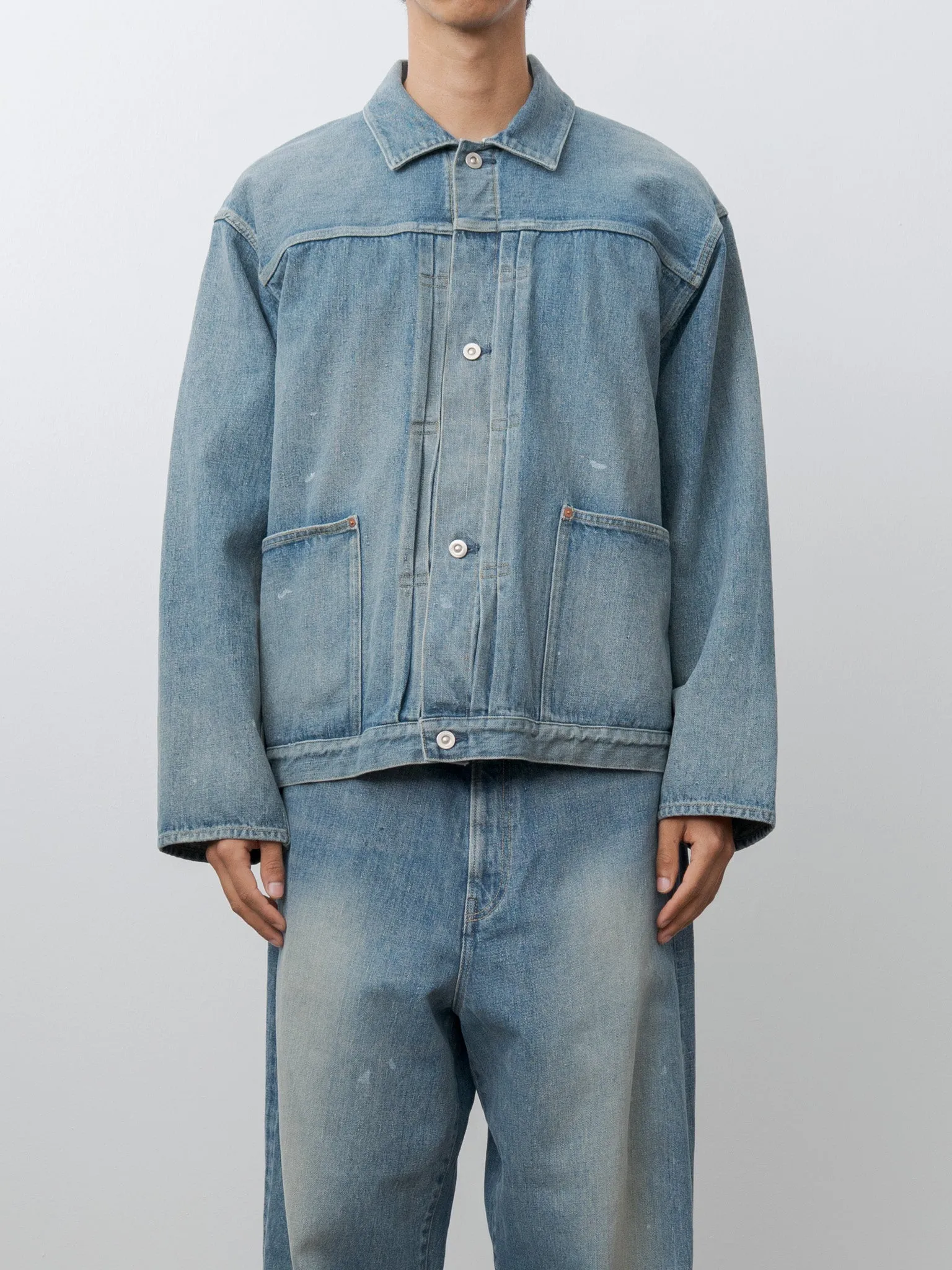 Pleats Jacket - Fade Indigo sold by Namu Shop product image thumbnail 4