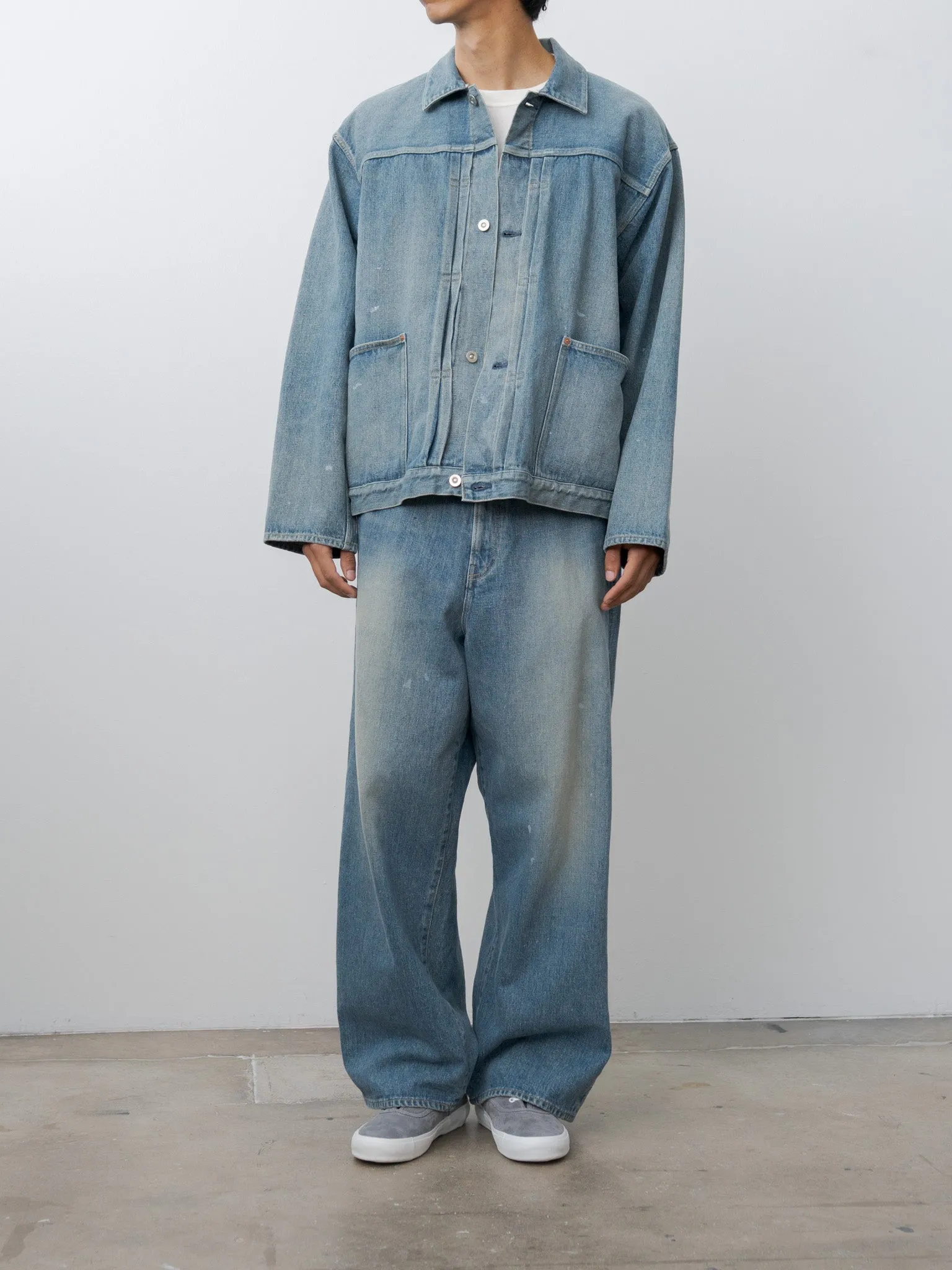 Pleats Jacket - Fade Indigo sold by Namu Shop product image thumbnail 3