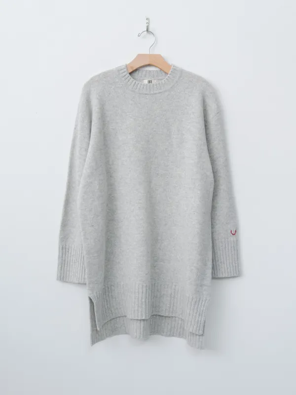 Fine Lambswool Oversized P/O - Light Gray sold by Namu Shop