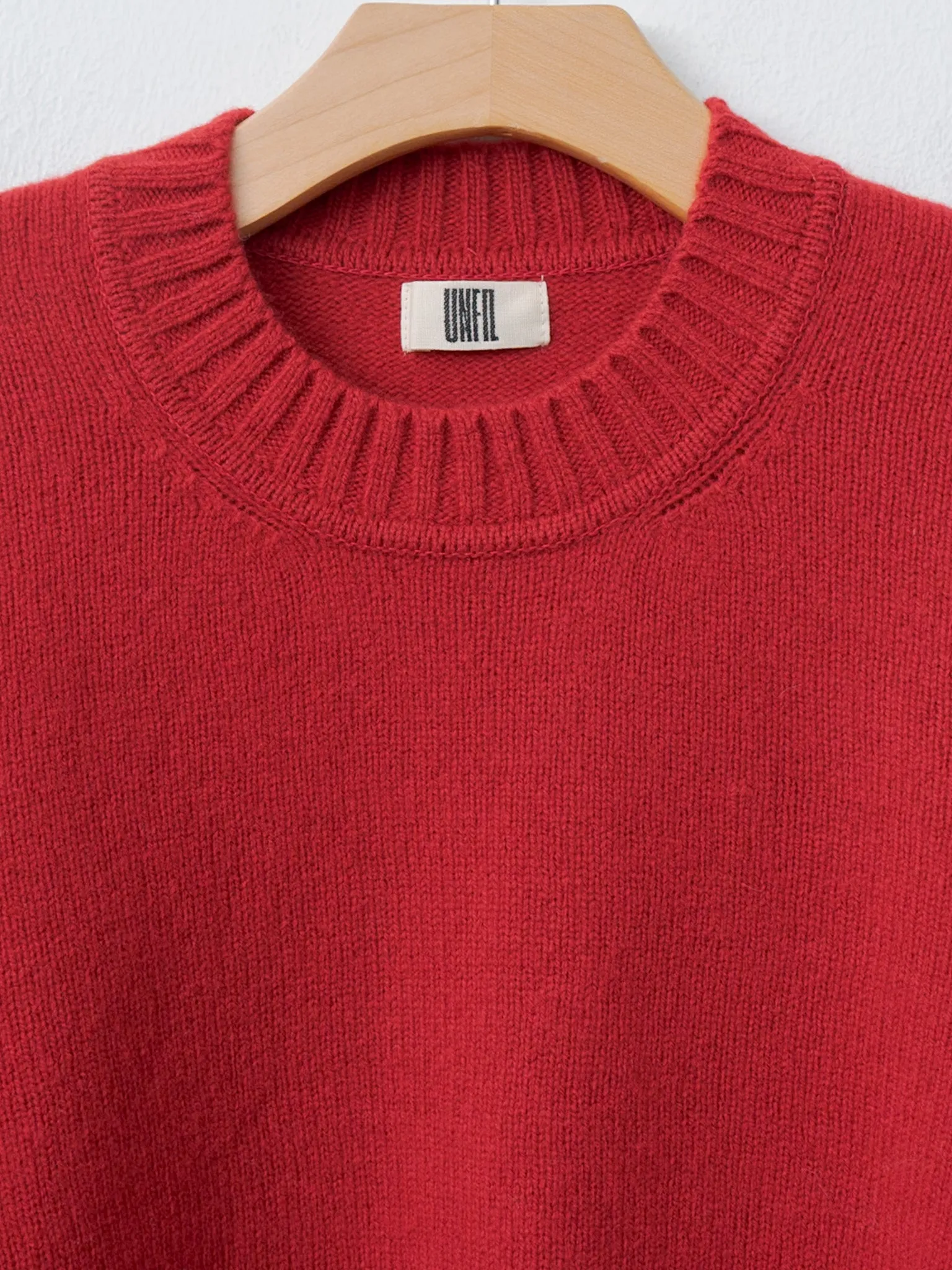 Fine Lambswool Crewneck P/O - Red sold by Namu Shop product image thumbnail 5