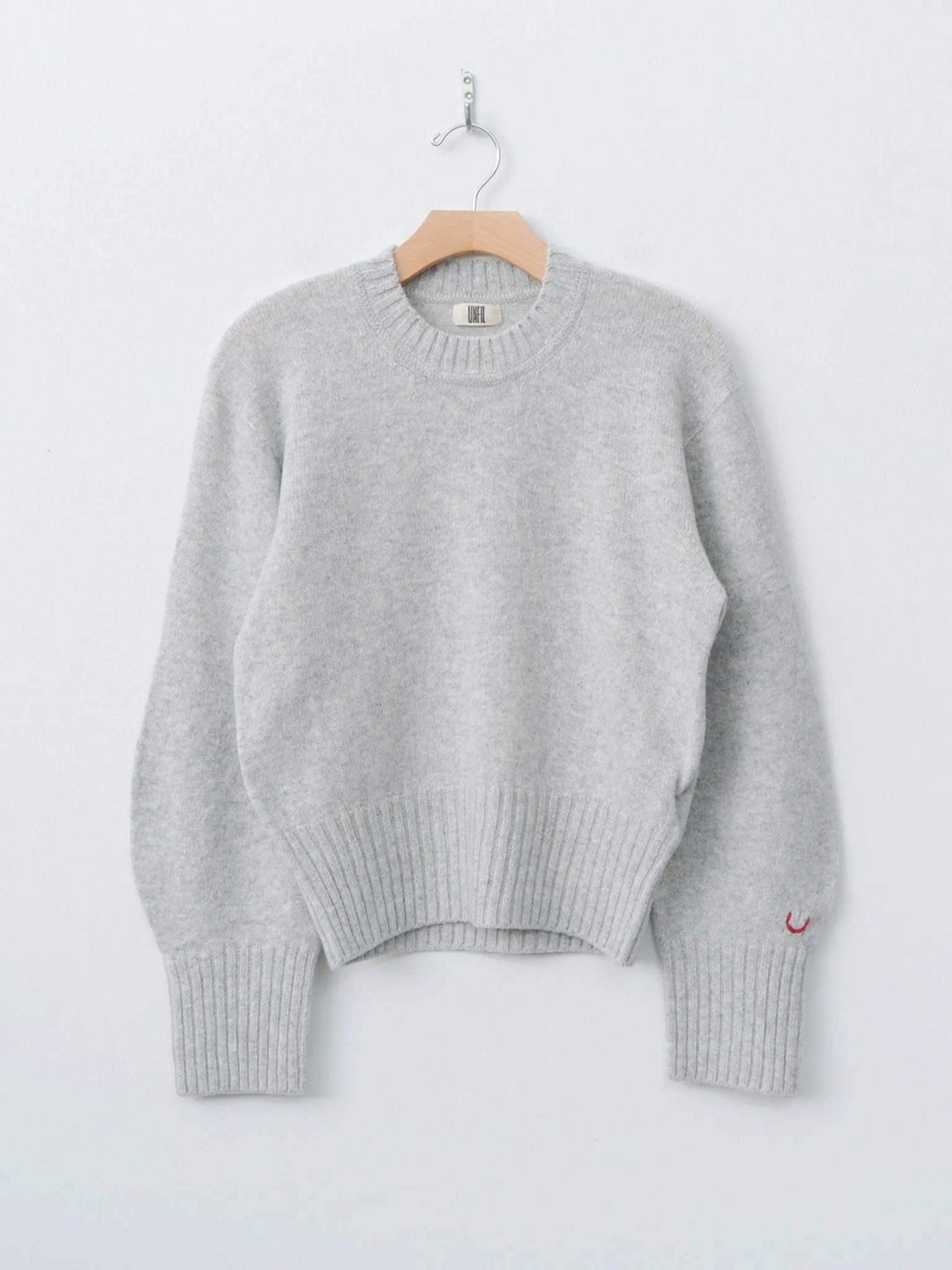 Fine Lambswool Crewneck P/O - Light Gray sold by Namu Shop