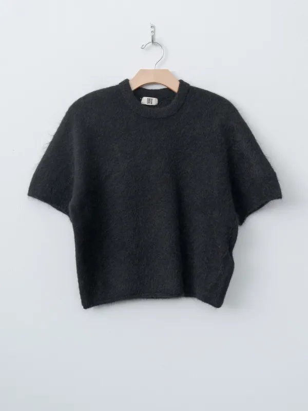 Stretch Superkid Mohair Short-Sleeve P/O - Black sold by Namu Shop