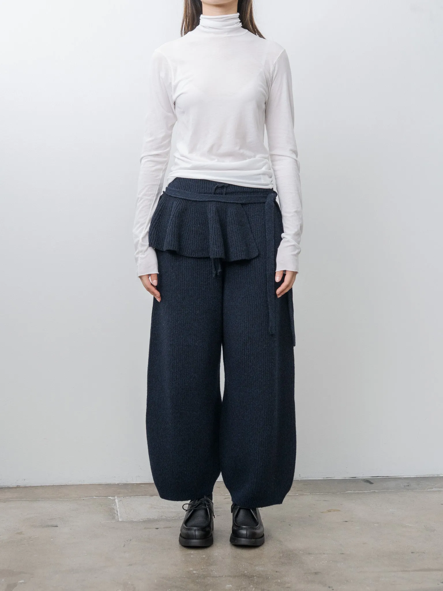 High Twist Cotton Sheer Jersey Turtleneck Tee - Off White sold by Namu Shop product image thumbnail 2