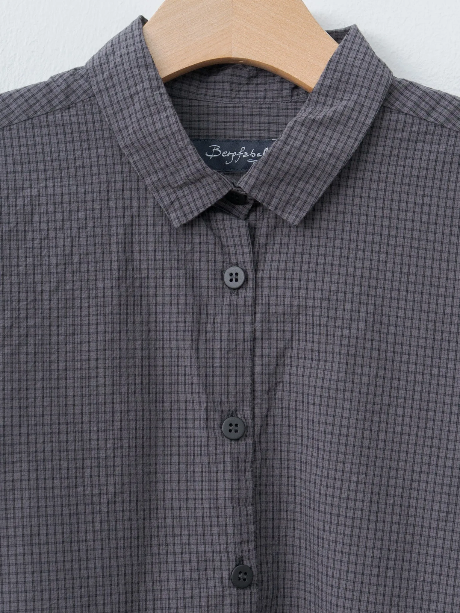 Loose Tyrol Shirt - Gray Check sold by Namu Shop product image thumbnail 3