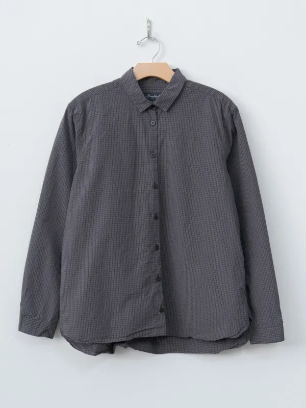 Loose Tyrol Shirt - Gray Check made by Bergfabel
