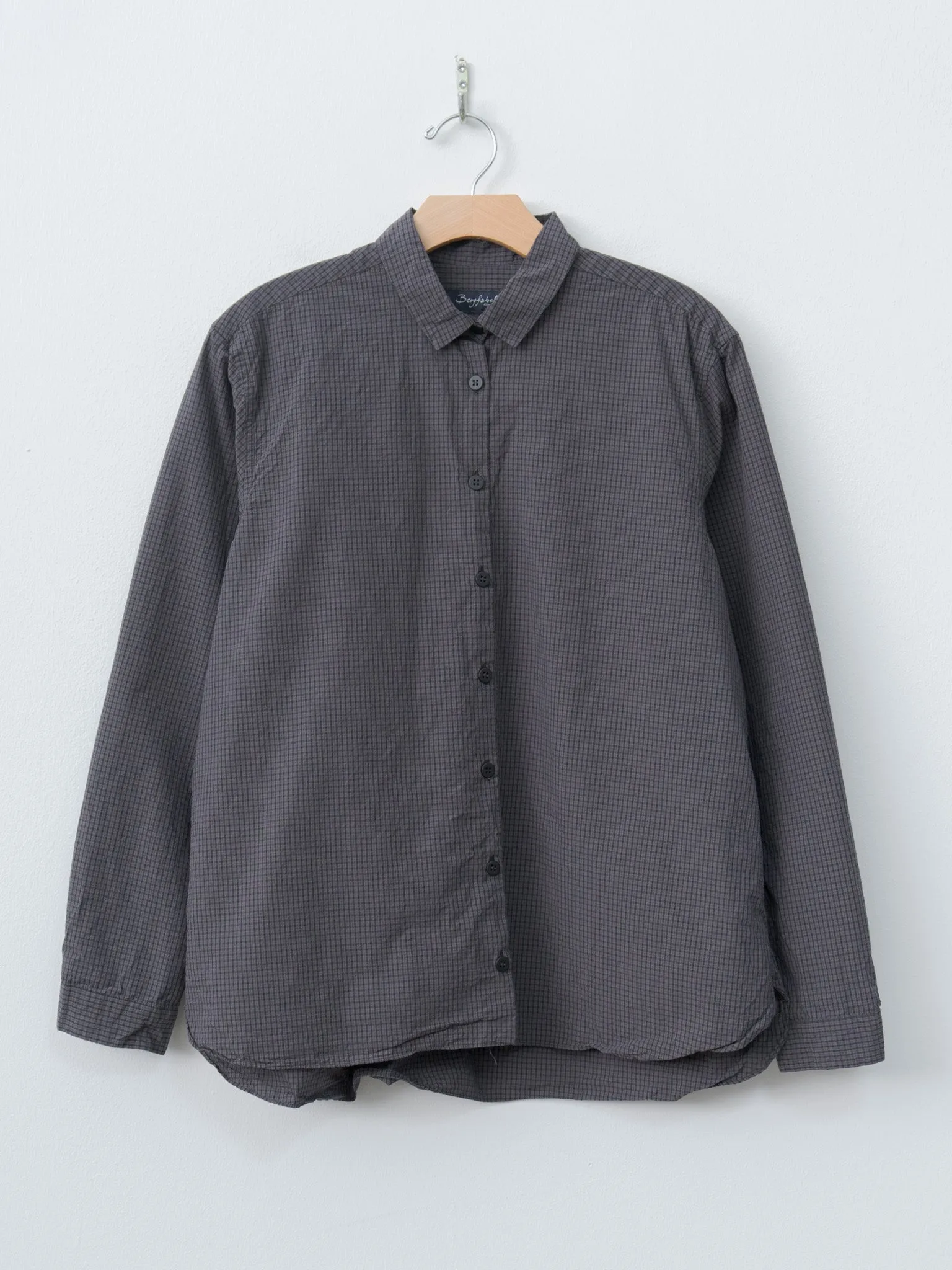 Loose Tyrol Shirt - Gray Check sold by Namu Shop