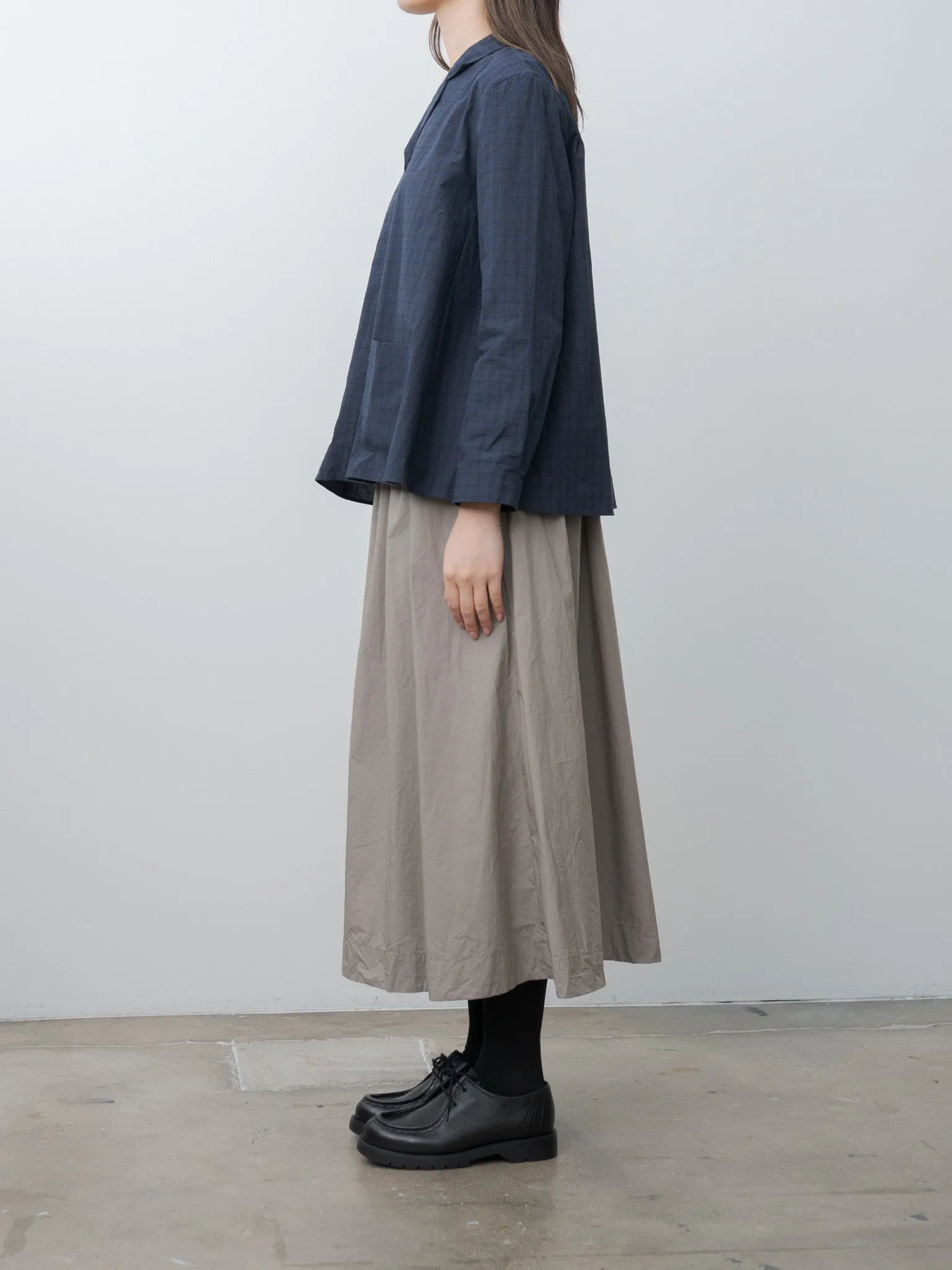 Jenny Shirt - Navy Check sold by Namu Shop product image thumbnail 5