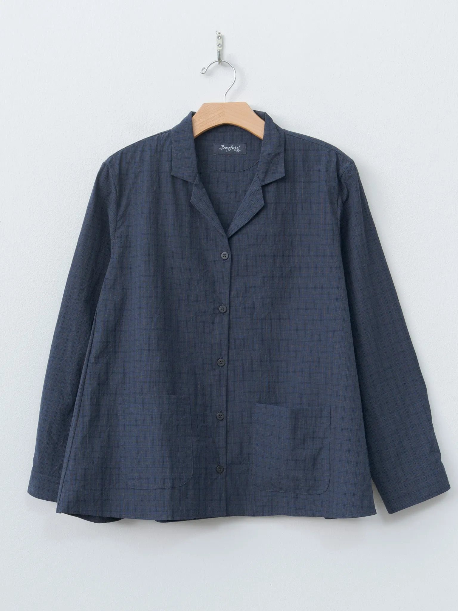 Jenny Shirt - Navy Check sold by Namu Shop