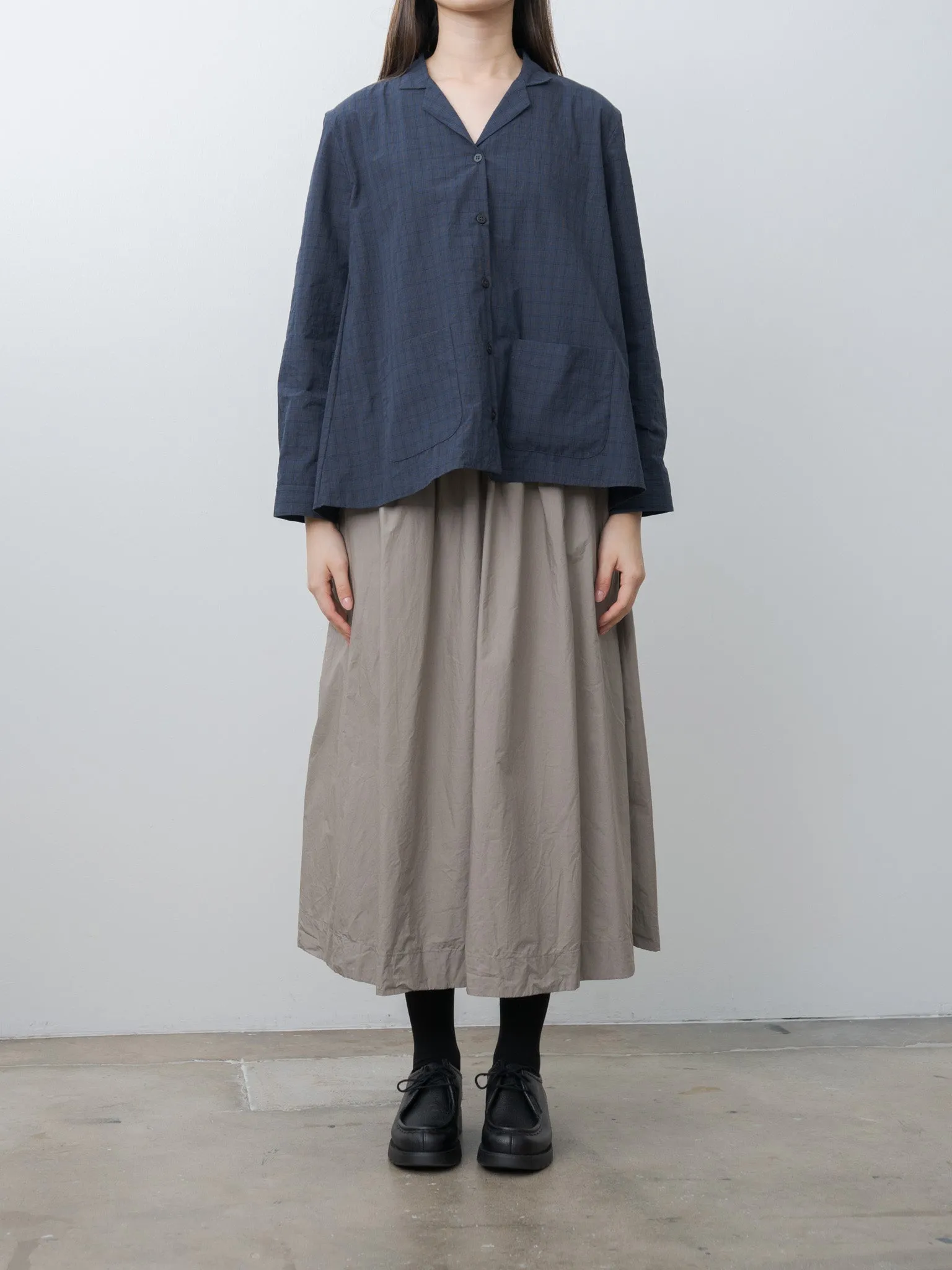 Jenny Shirt - Navy Check sold by Namu Shop product image thumbnail 2