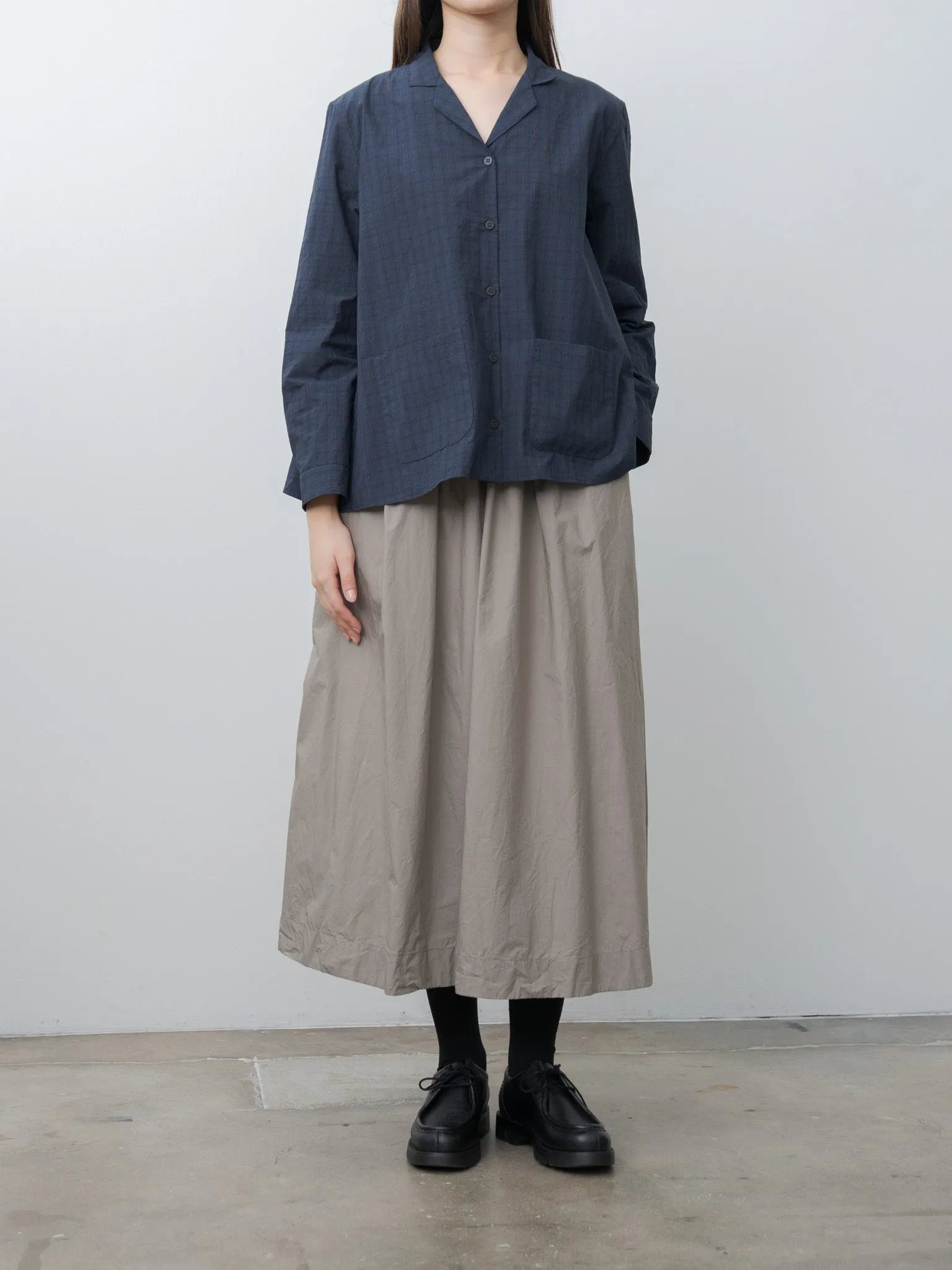 Jenny Shirt - Navy Check sold by Namu Shop product image thumbnail 4