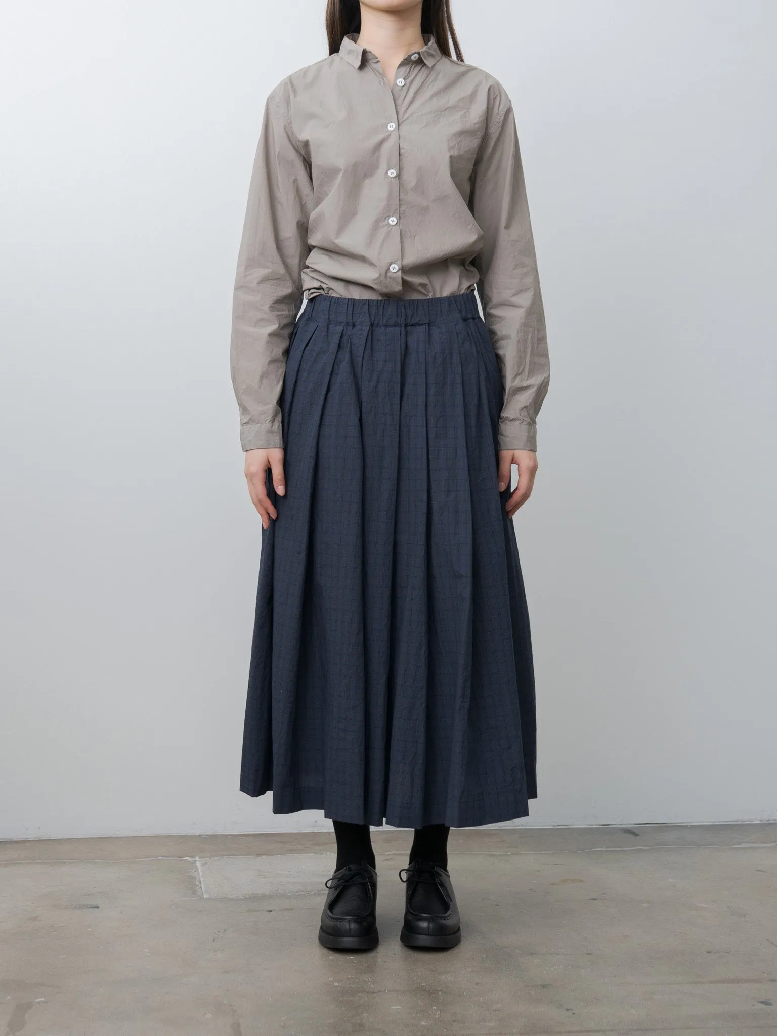 Matilde Skirt - Navy Check sold by Namu Shop product image thumbnail 2