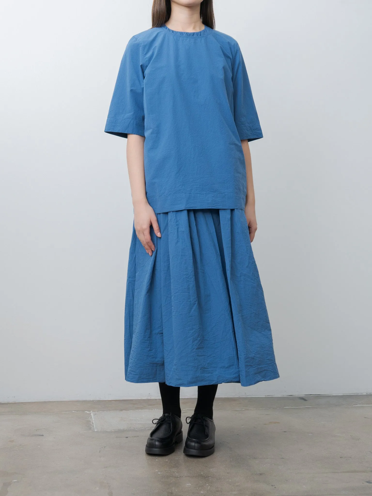 Simple Top CHALK POPLIN - Medium Blue sold by Namu Shop product image thumbnail 2