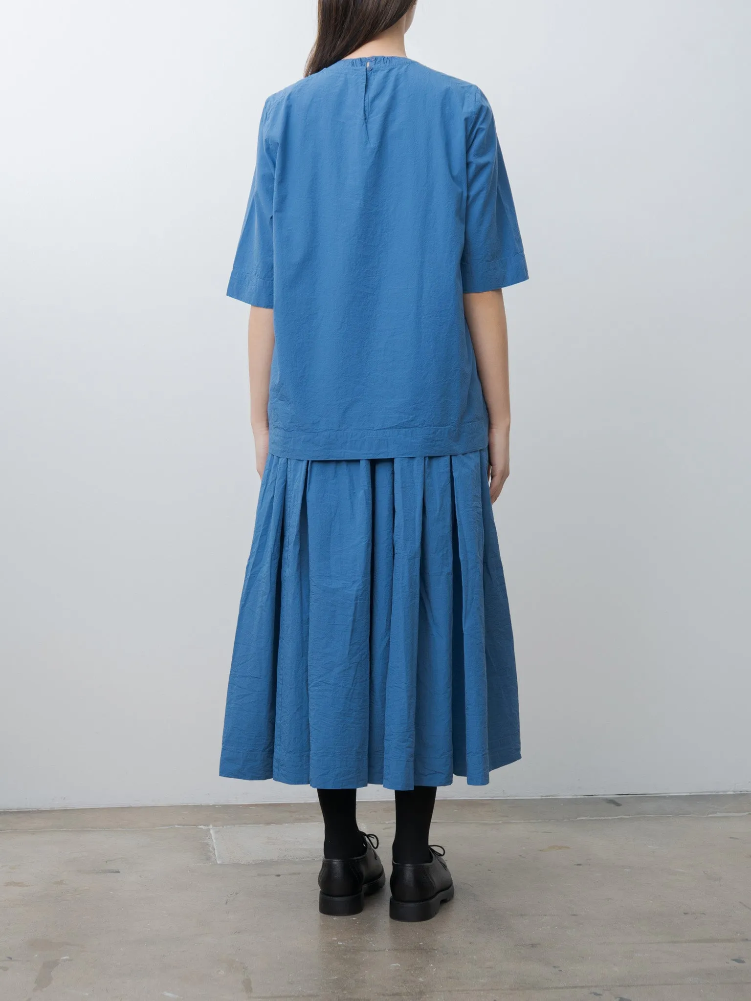 Simple Top CHALK POPLIN - Medium Blue sold by Namu Shop product image thumbnail 4