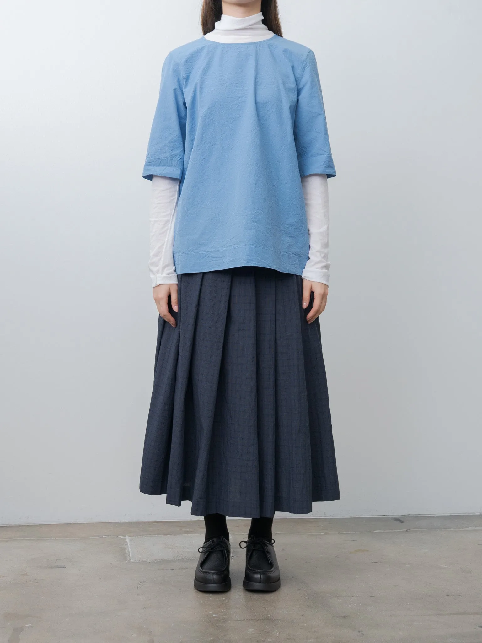 Simple Top CHALK POPLIN - Light Blue sold by Namu Shop product image thumbnail 3