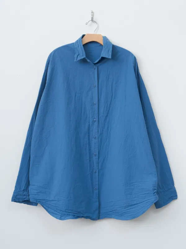 Tippy Shirt CHALK POPLIN - Medium Blue made by Casey Casey