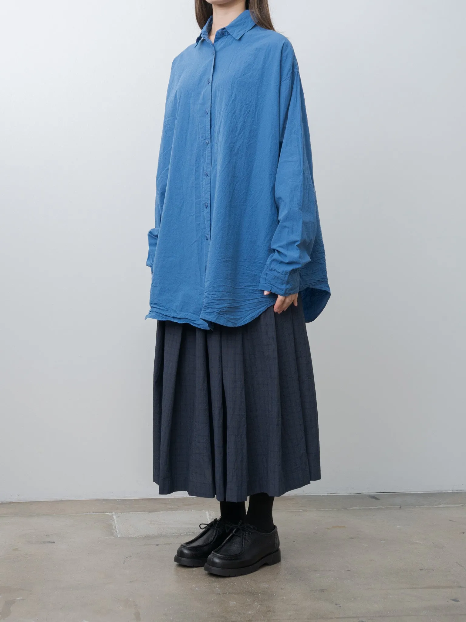 Tippy Shirt CHALK POPLIN - Medium Blue sold by Namu Shop product image thumbnail 2