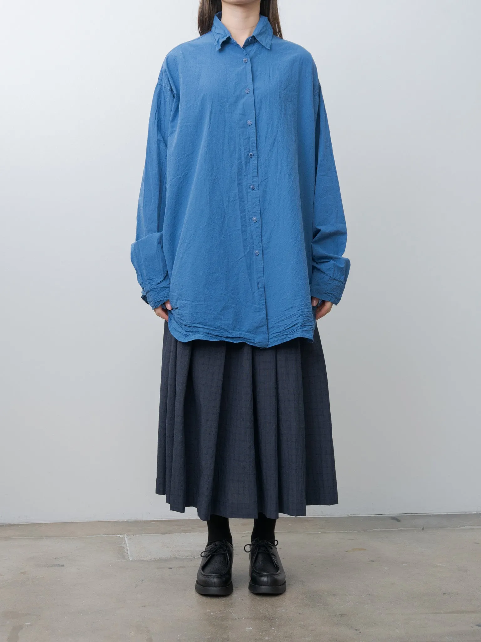 Tippy Shirt CHALK POPLIN - Medium Blue sold by Namu Shop product image thumbnail 3