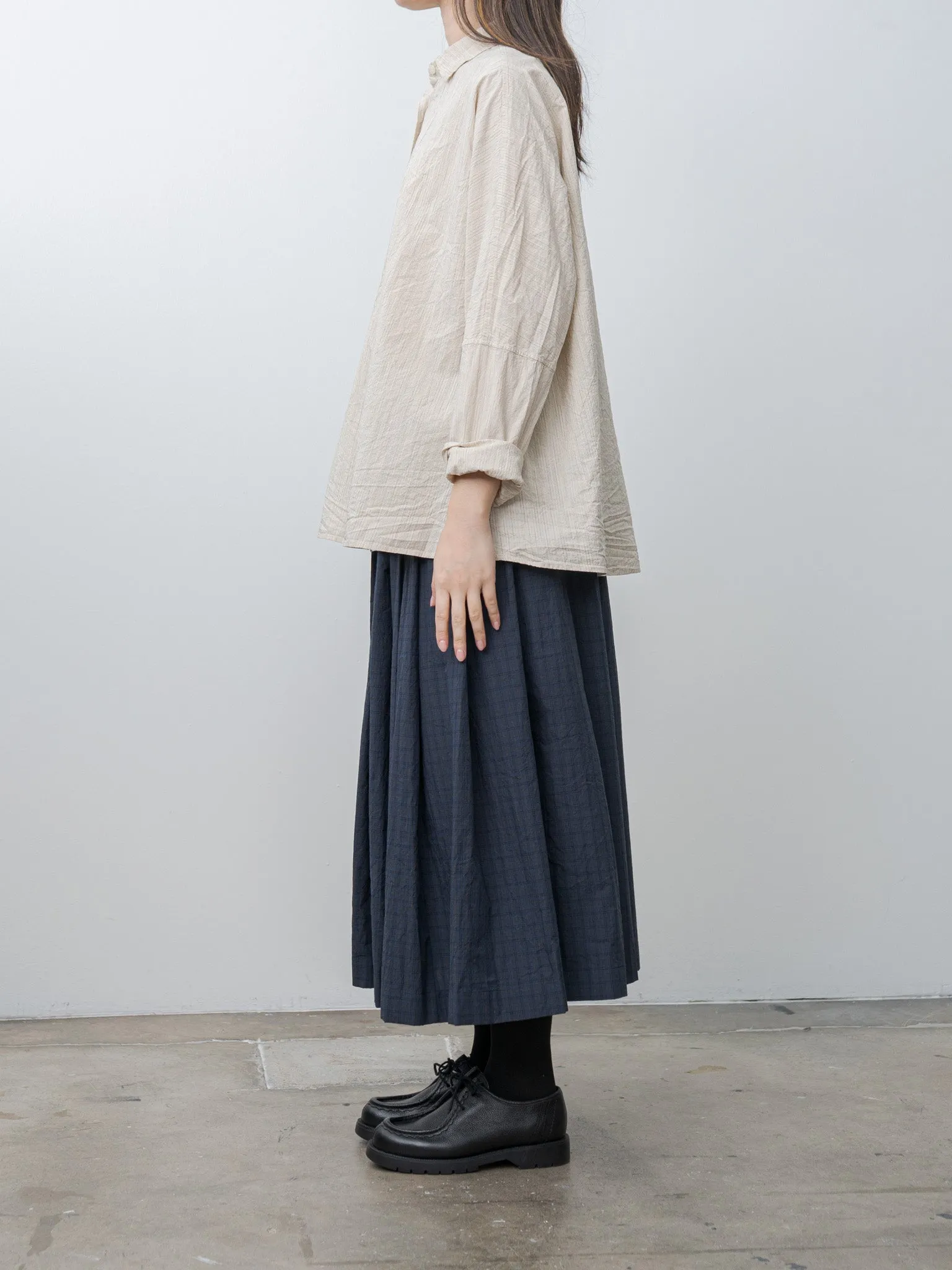 Waga LS Shirt WIND STRIPE - Nat Stripe sold by Namu Shop product image thumbnail 3