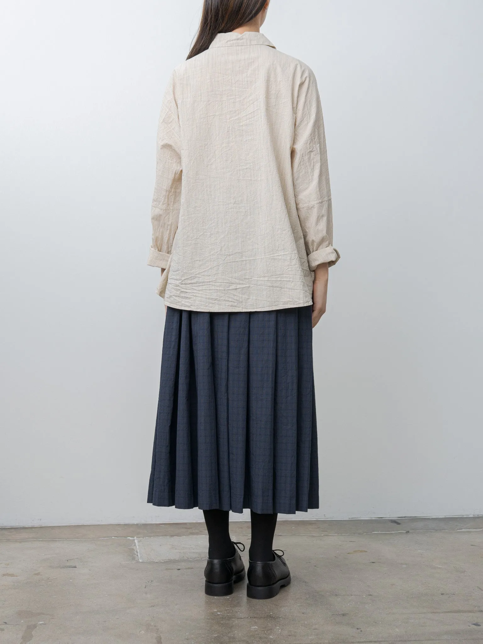 Waga LS Shirt WIND STRIPE - Nat Stripe sold by Namu Shop product image thumbnail 4