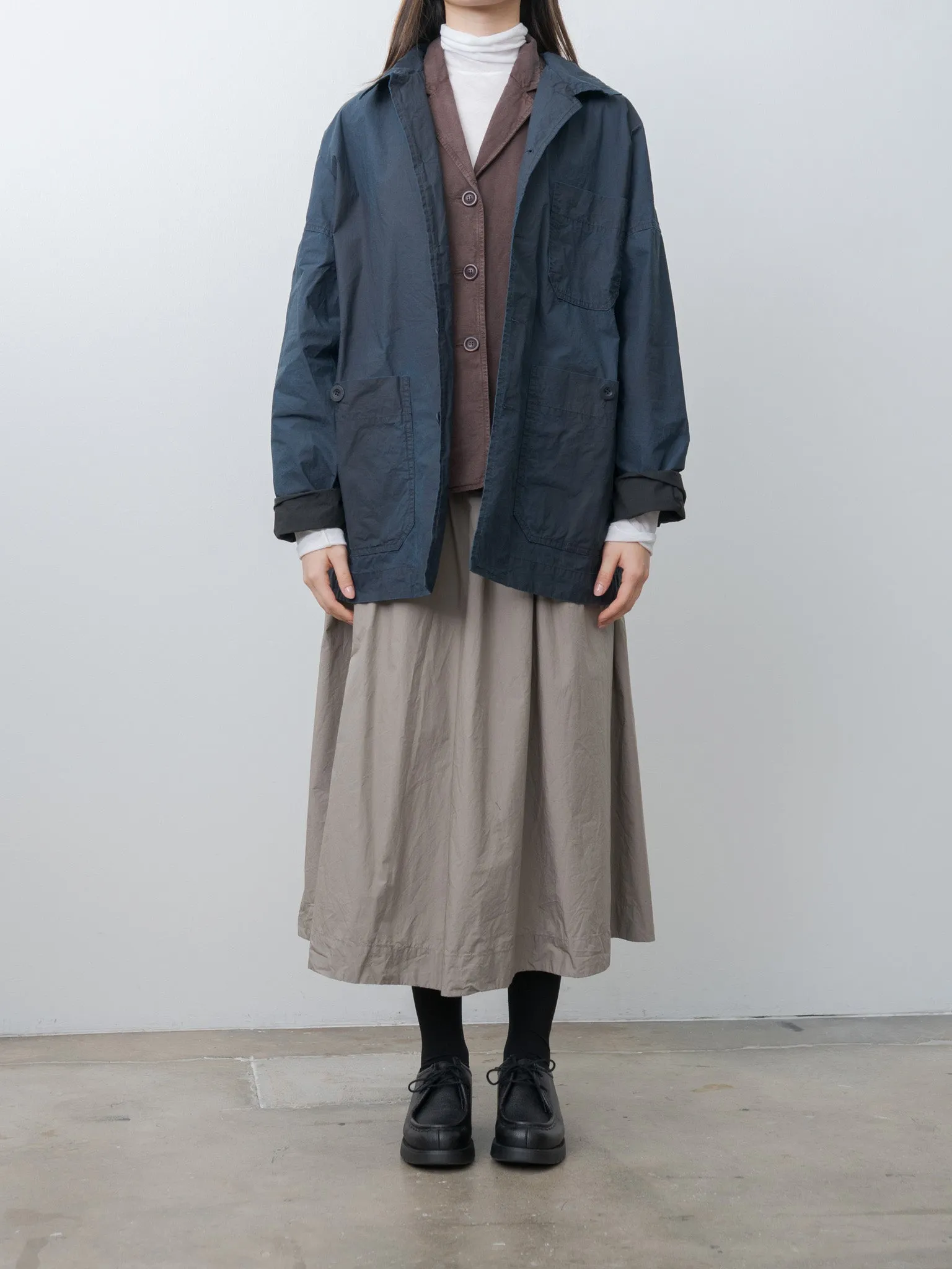 Higa Travail Jacket PIGMENT WAX - Navy sold by Namu Shop product image thumbnail 3