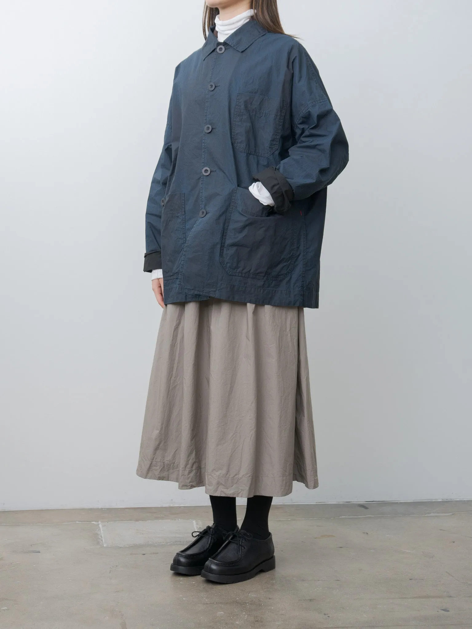 Higa Travail Jacket PIGMENT WAX - Navy sold by Namu Shop product image thumbnail 4