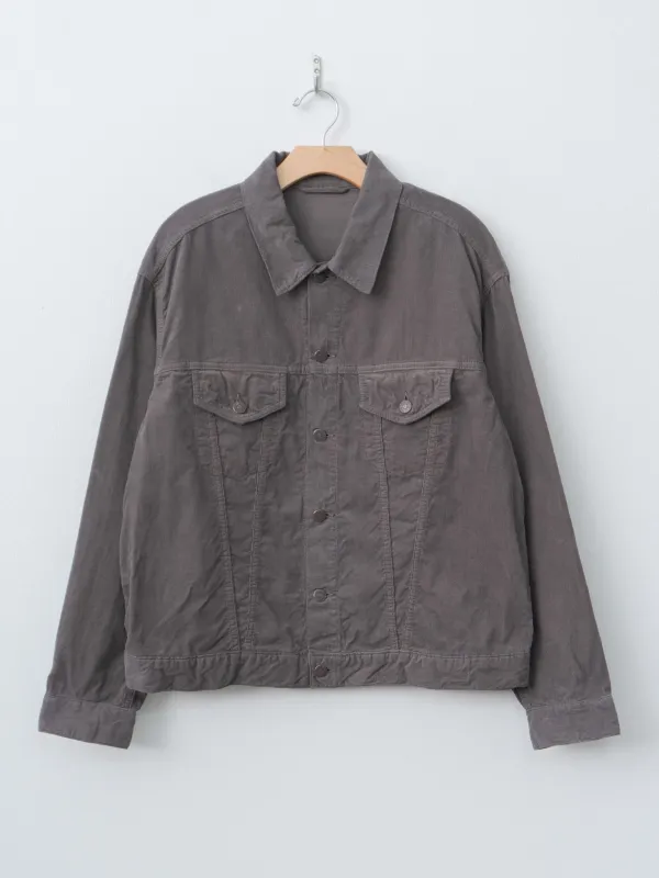 Cotton Corduroy T-3 Jacket - Gray made by Kaptain Sunshine