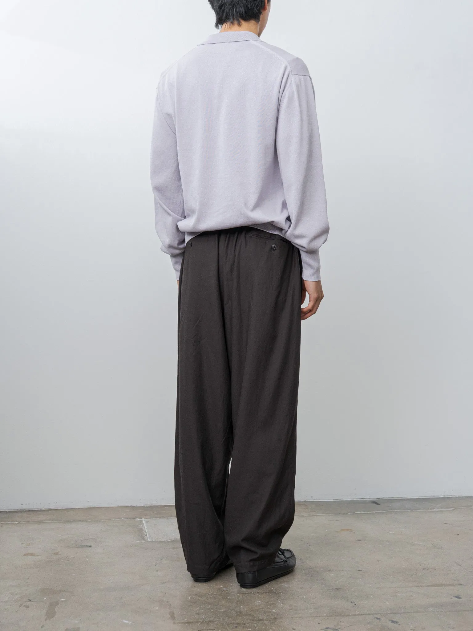 Cotton Knit Skipper Shirt - Lilac sold by Namu Shop product image thumbnail 4