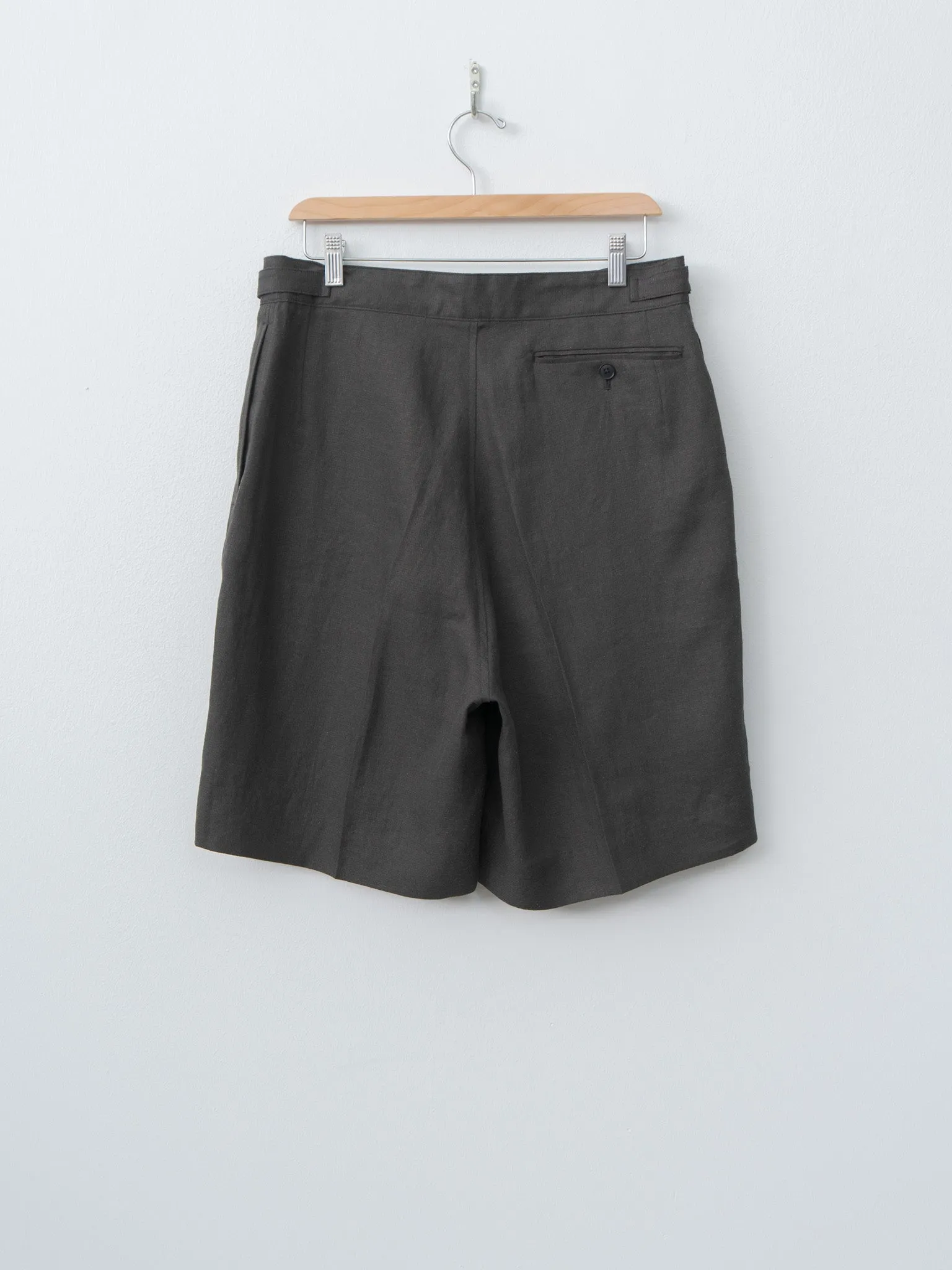 Linen Silk Mesh Gurkha Shorts - Ink Black sold by Namu Shop product image thumbnail 5