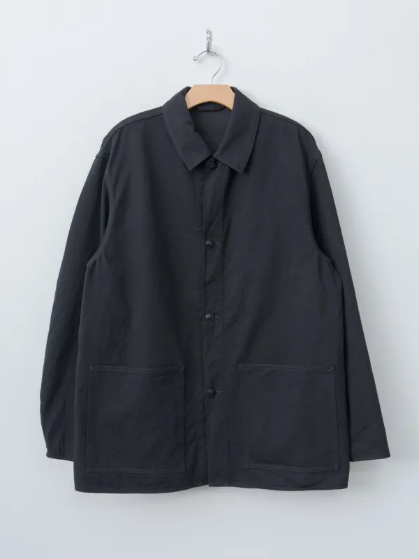 Cotton Drill Coverall Jacket - Black made by Kaptain Sunshine