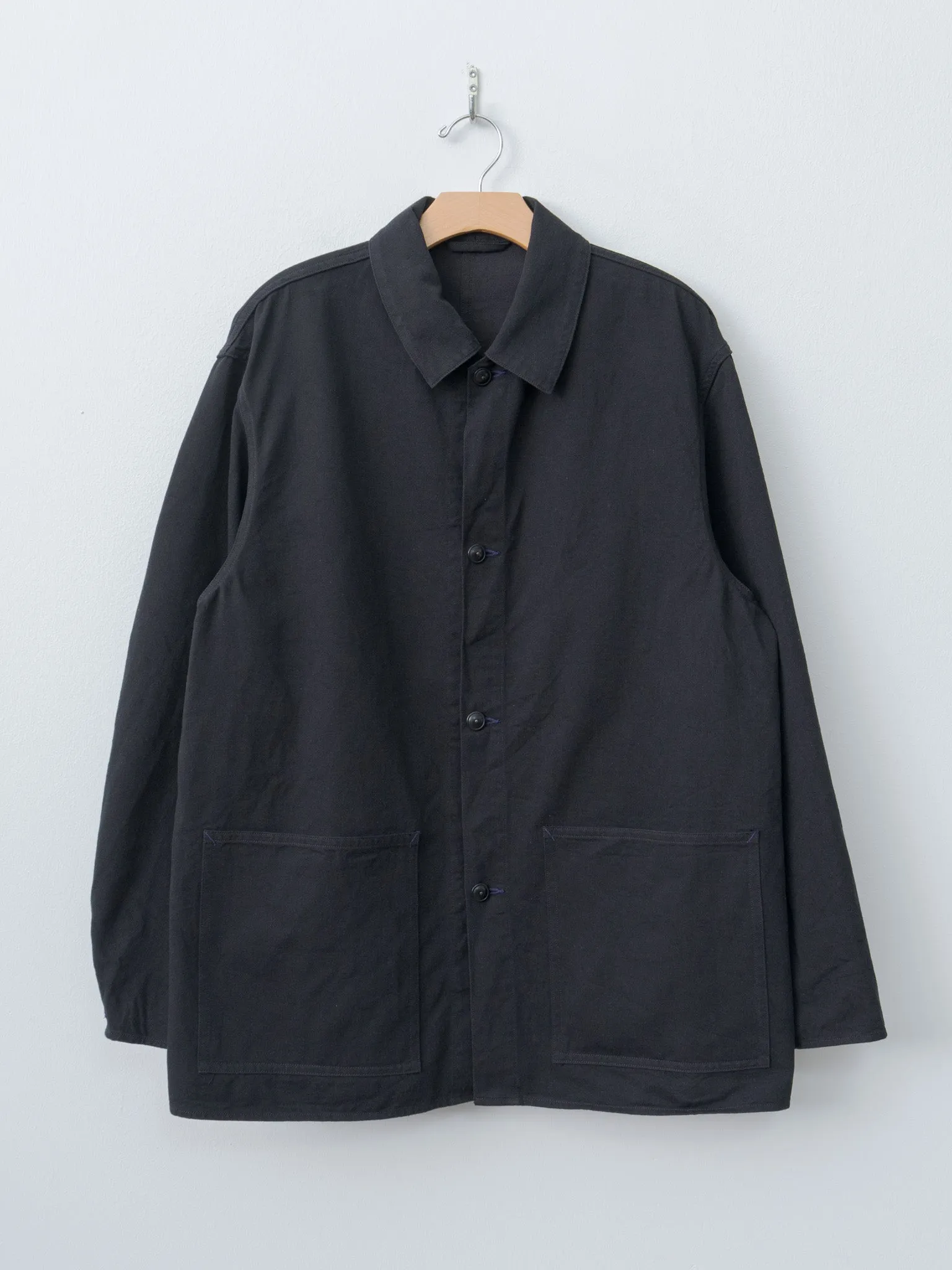 Cotton Drill Coverall Jacket - Black sold by Namu Shop