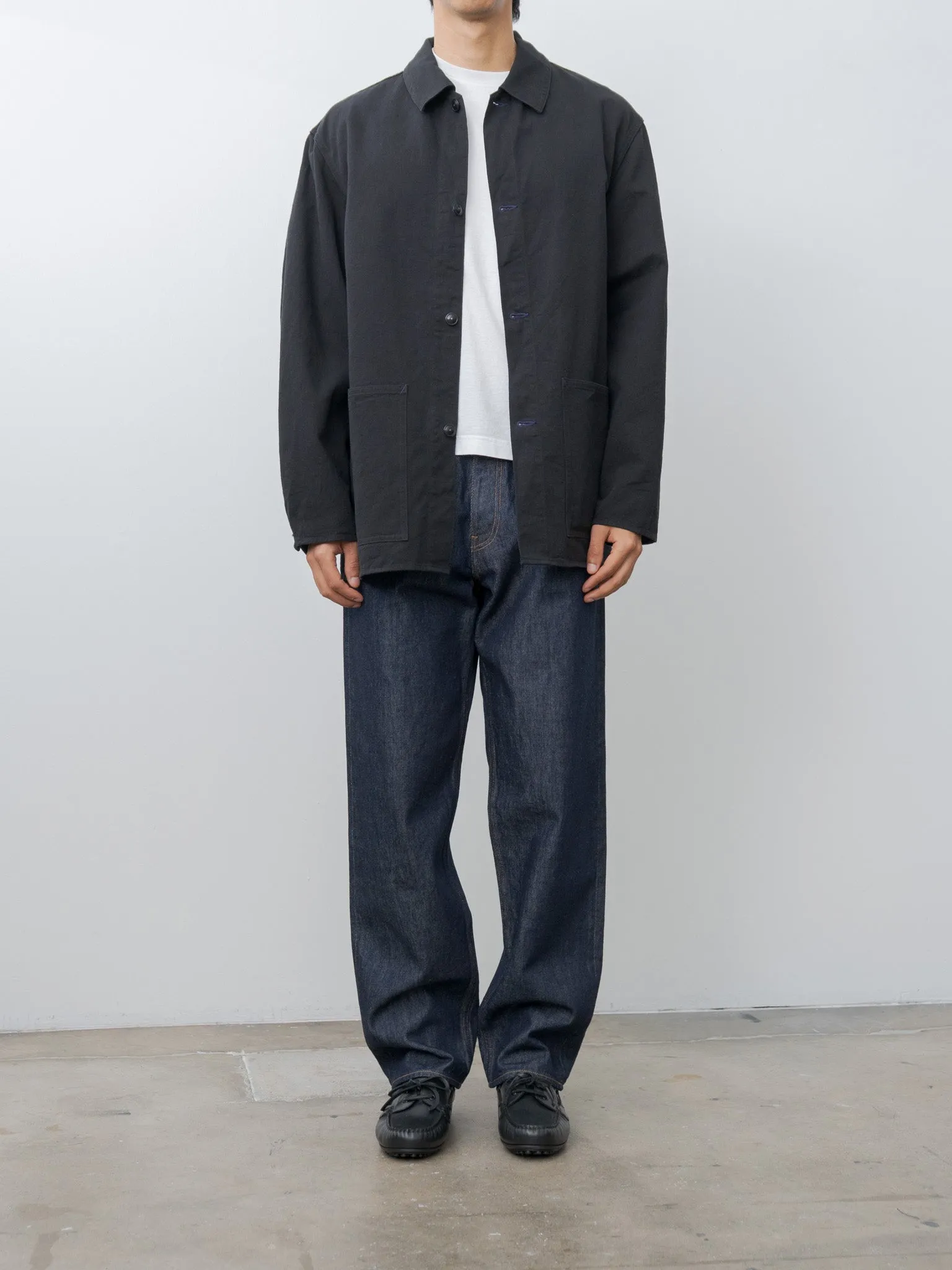 Cotton Drill Coverall Jacket - Black sold by Namu Shop product image thumbnail 5