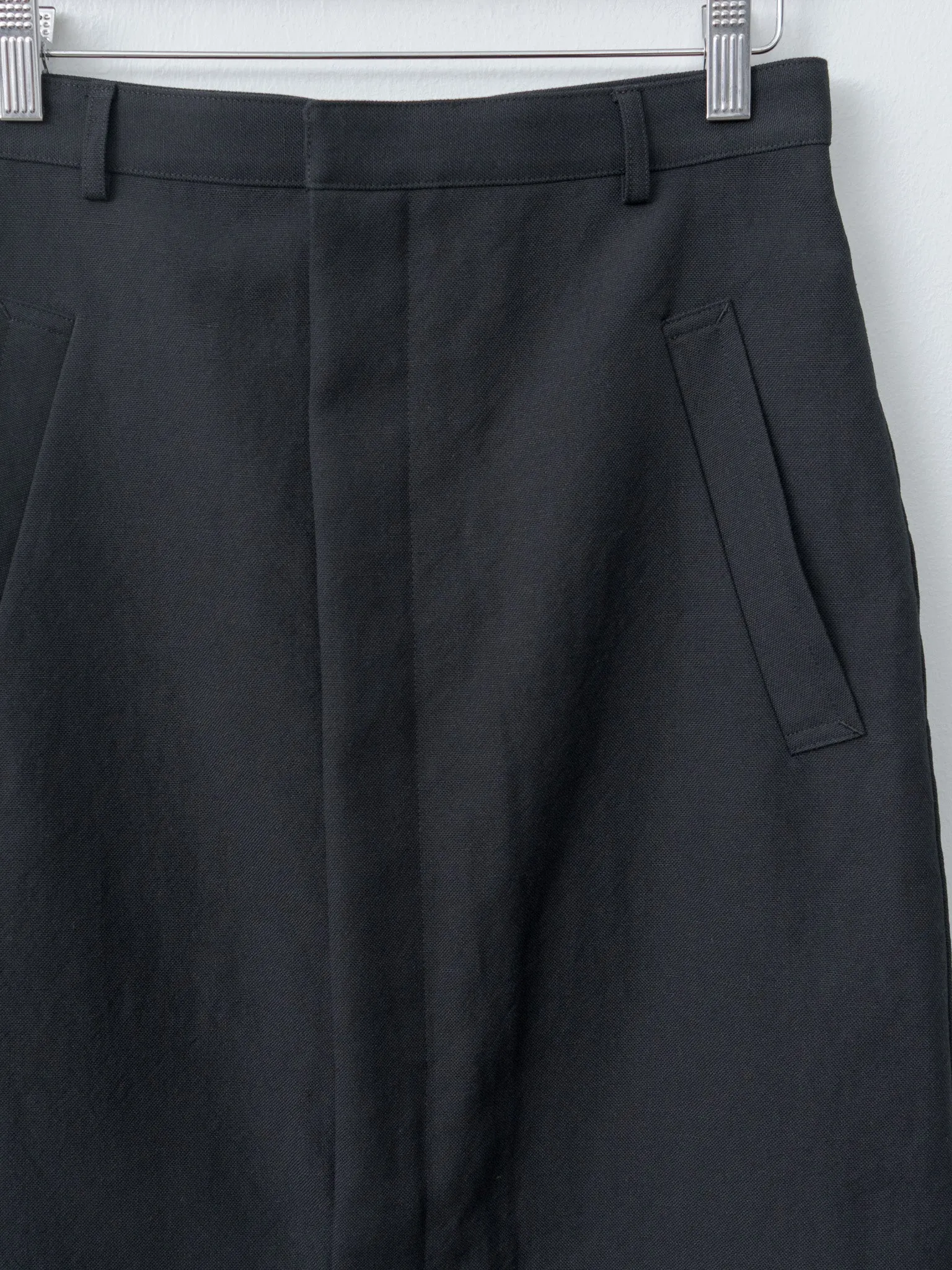 Wool Cotton Linen Ox Skirt - Black sold by Namu Shop product image thumbnail 2